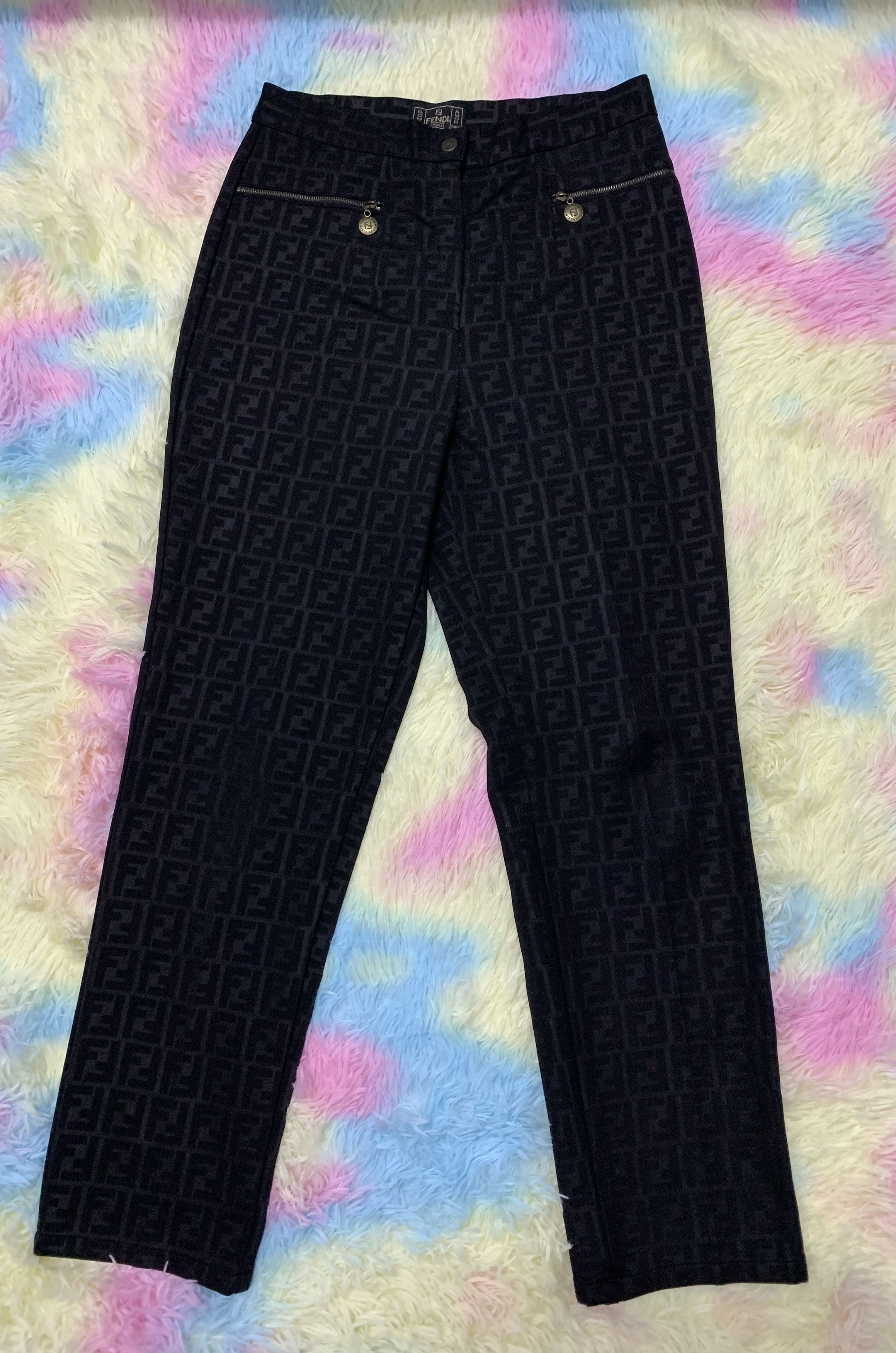 Vintage fendi monogram pants