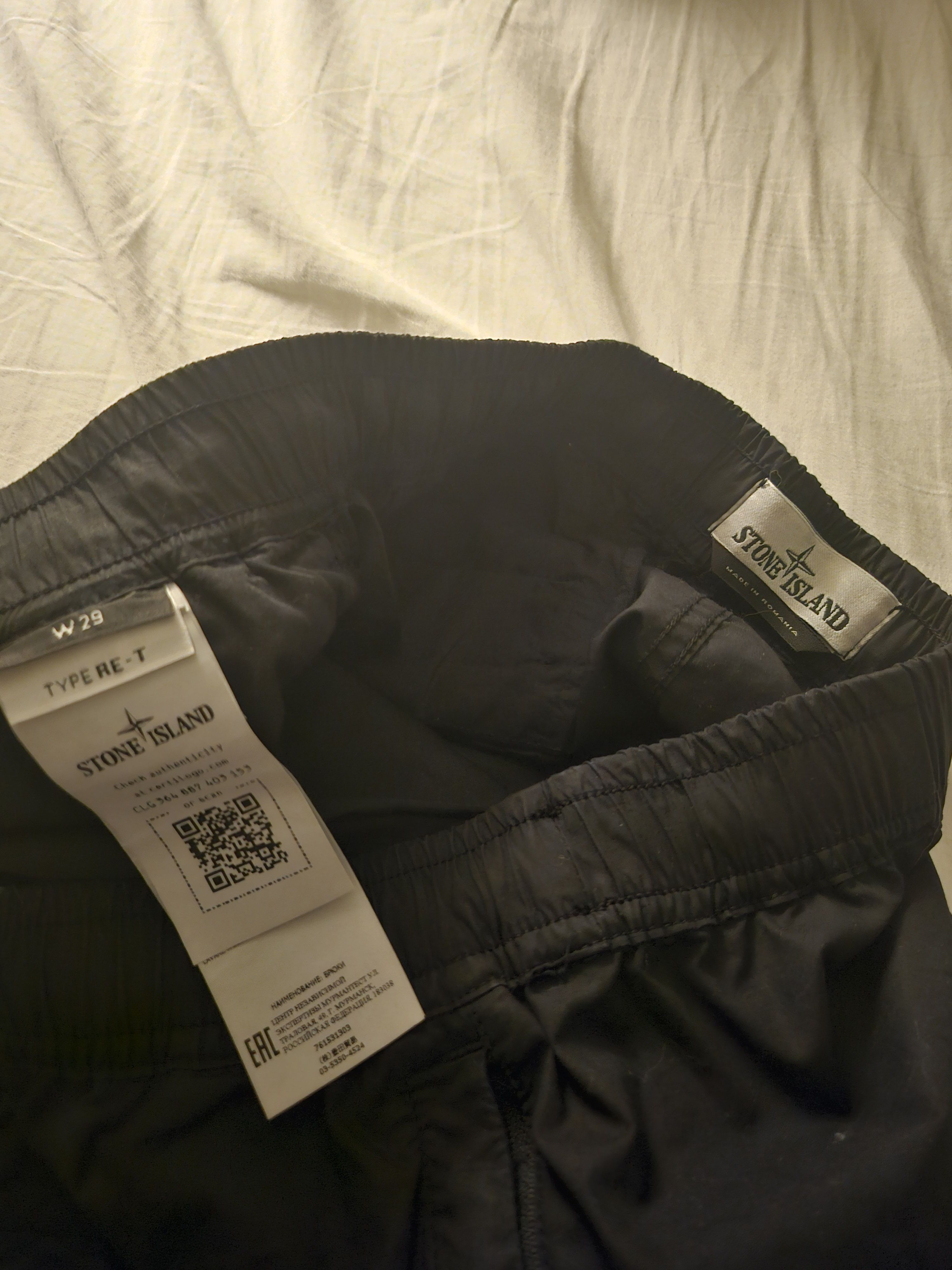 Stone Island Black Cargo Pants Size US 29 - 6 Thumbnail