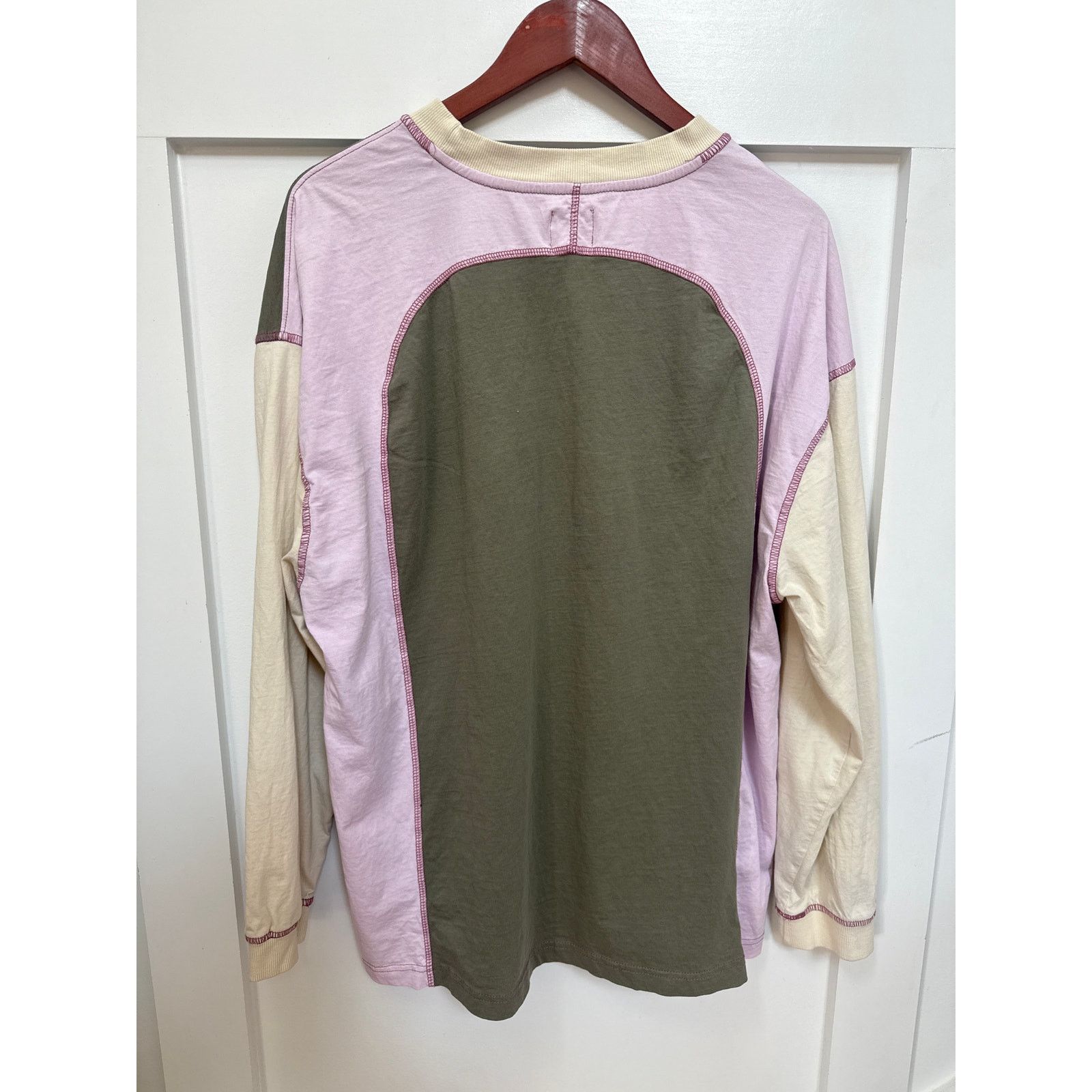 Bdg BDG Colby Seamed Colorblock Relaxed 90's Long Sleeve Tee, L Size L / US 10 / IT 46 - 6 Thumbnail