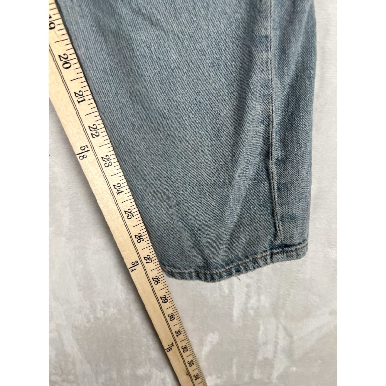 Vintage VINTAGE American Eagle Jeans Womens 8 Light Wash Mom Jean Strigid Blue Denim High Rise Womens Jeans Size 30" / US 8 / IT 44 - 6 Thumbnail