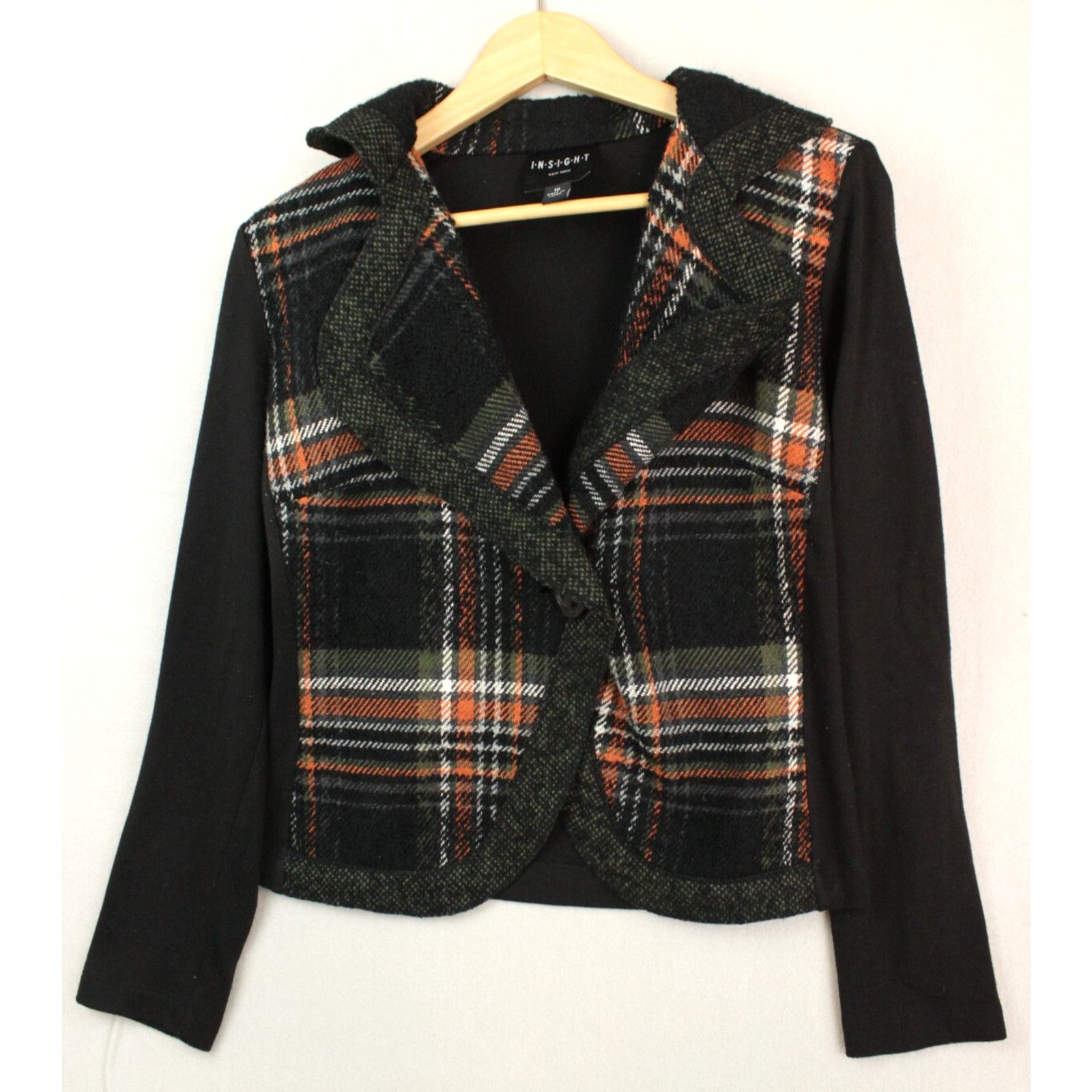 Insight Insight New York Short Plaid Jacket - Long Sleeve - Size 12 Size XL / US 12-14 / IT 48-50 - 1 Thumbnail