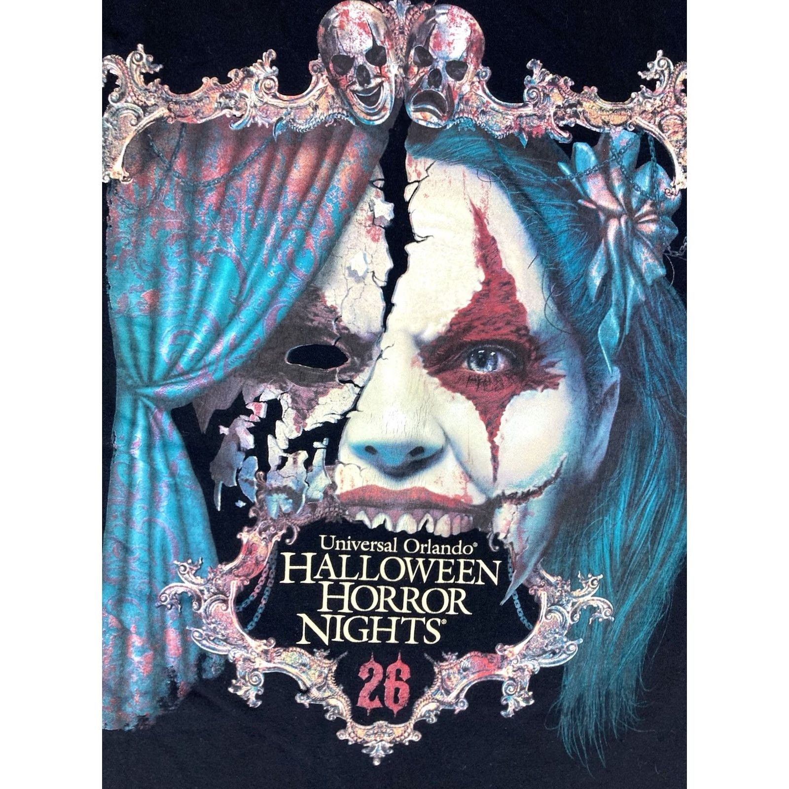 Vintage Universal Studios Halloween Horror Nights 26 Graphic T-shirt Women Medium Black Size M / US 6-8 / IT 42-44 - 2 Thumbnail