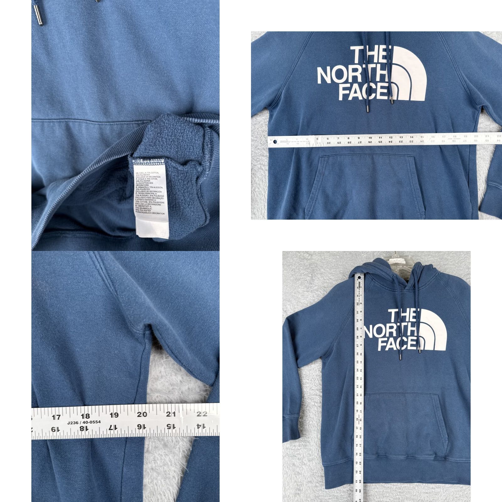 The North Face The North Face Hoodie Womens M Blue Pullover Pockets Logo Crew Neck Sweatshirt Read Me Size M / US 6-8 / IT 42-44 - 8 Thumbnail