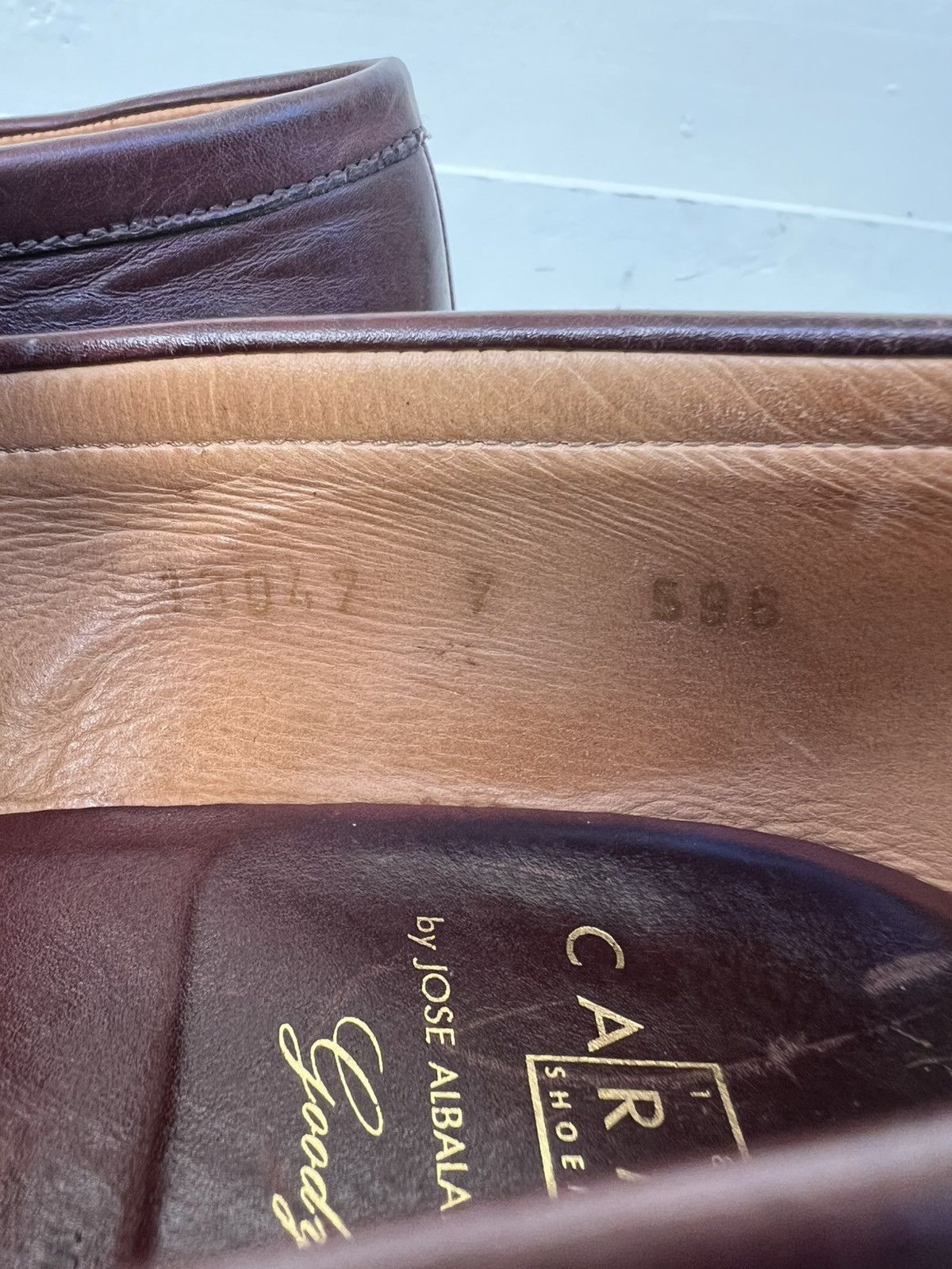 Carmina Carmina Burgundy Penny Loafer Split Toe Shoes Rubber Sole Size US 8 / EU 41 - 16 Thumbnail