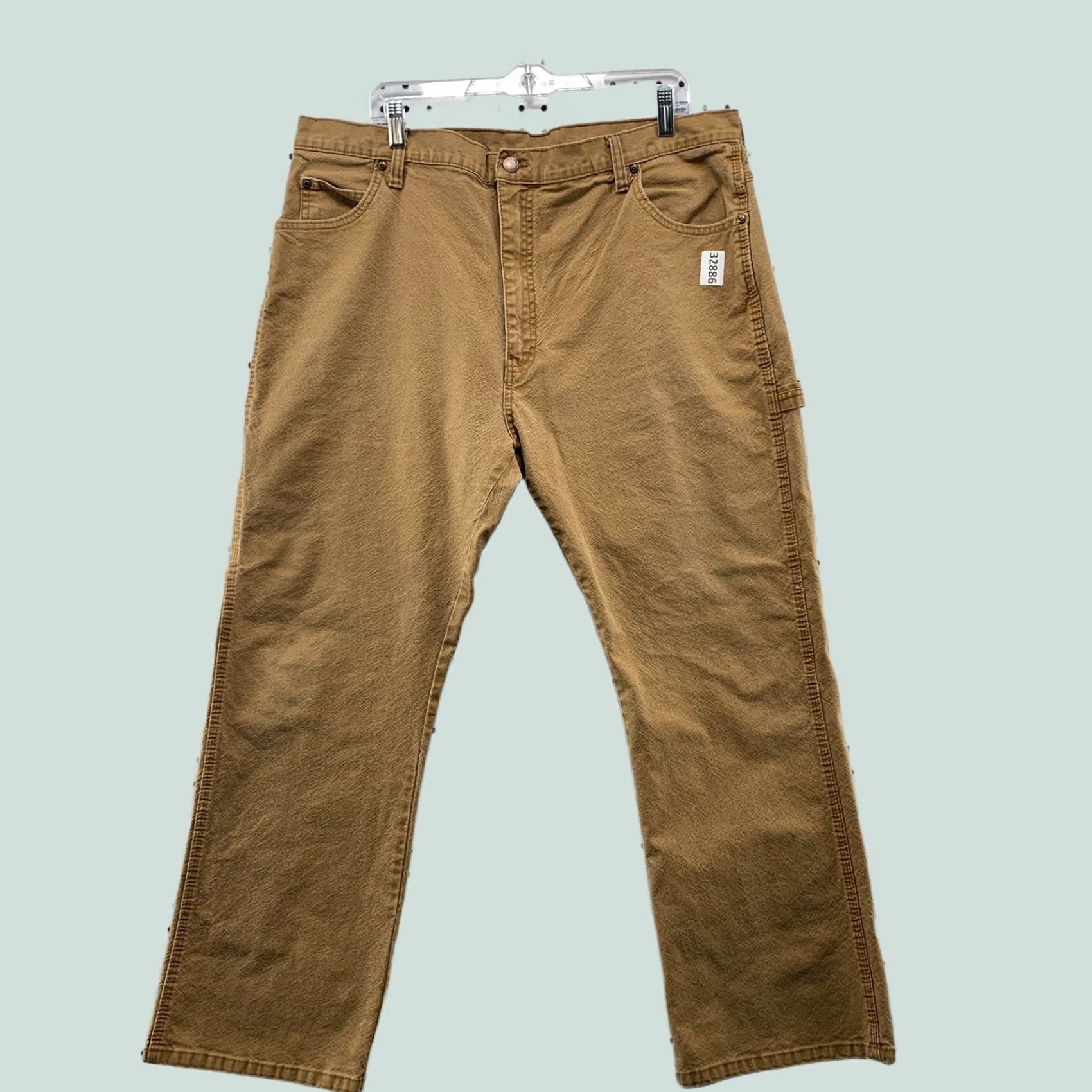 Dickies VINTAGE DIckies Canvas Carpenter Pants Mens FITS 39x28 Brown Workwear Straight Size US 39 - 1 Thumbnail