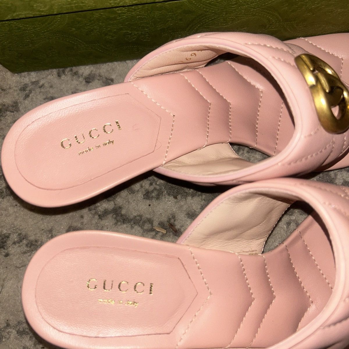 Gucci Gucci Double G Thong Sandal Mules Perfect Pink Size US 7.5 / IT 37.5 - 4 Thumbnail