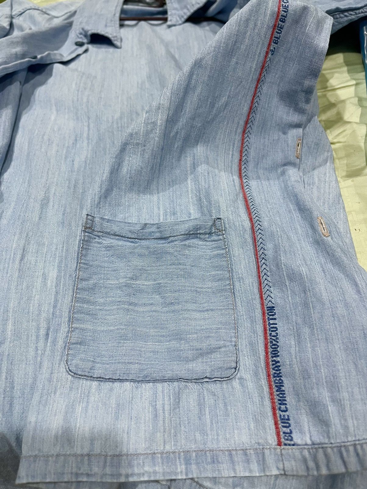 Blue Blue Japan Blue Blue Japan Arigato Selvedge Chambray USN Shirt Size US M / EU 48-50 / 2 - 4 Thumbnail