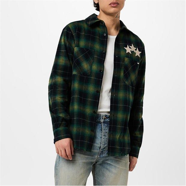 Amiri AMIRI Star Flannel Shirt Size US L / EU 52-54 / 3 - 2 Thumbnail