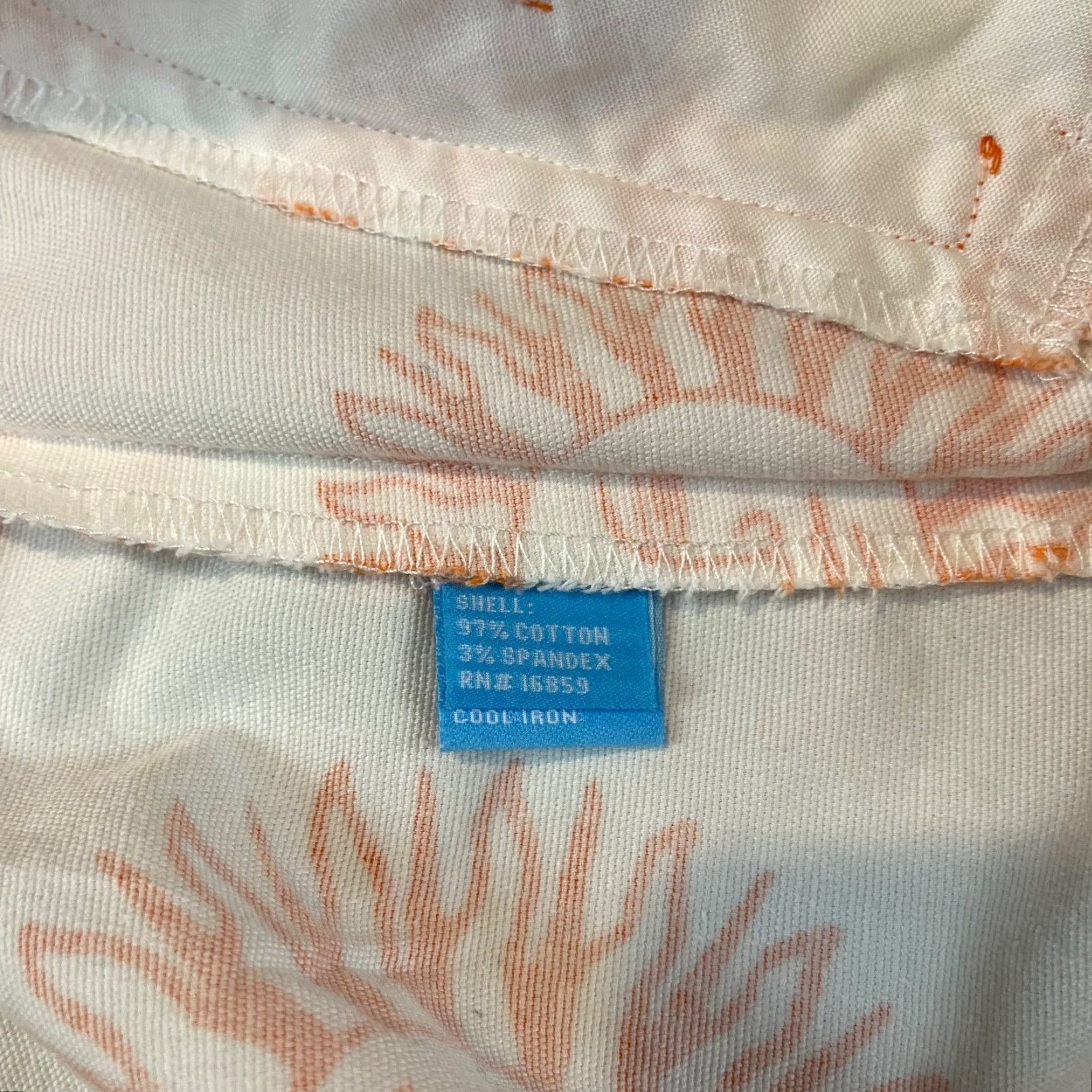 J.McLaughlin J.McLaughlin Skirt Womens Size 6 Multicolor White Orange Sun Print Pockets Back Zip Midi Straight & Pencil 19" LGT Size 28" / US 6 / IT 42 - 5 Thumbnail