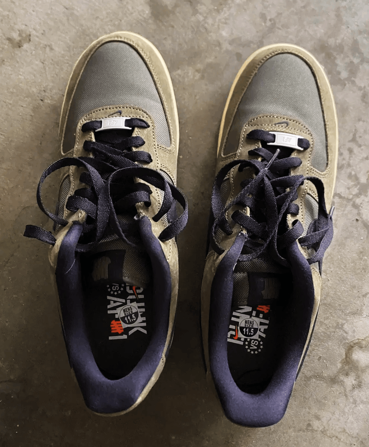 Nike × Undefeated Nike Undefeated Air Force 1 Ballistic Size US 11.5 / EU 44-45 - 2 Thumbnail