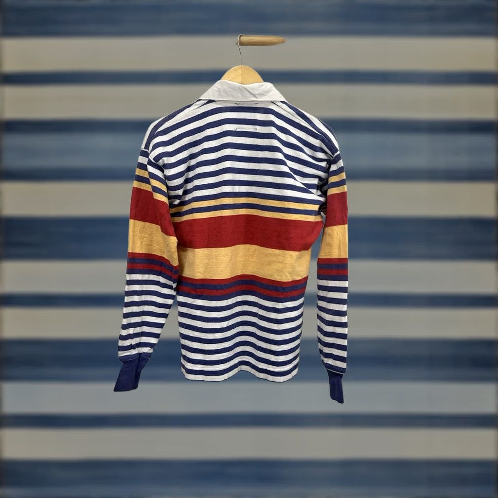 Lands' End VTG Lands' End Striped Color Block Long Sleeve Polo Rugby Shirt S Men Multicolor 70s 80s Size US S / EU 44-46 / 1 - 1 Thumbnail