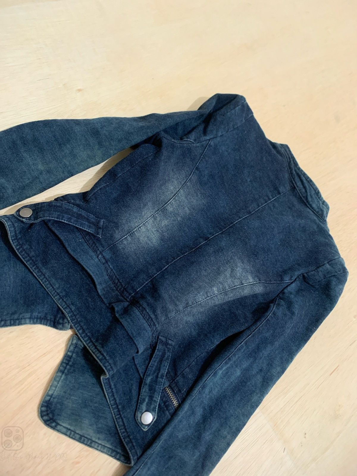 14th Addiction 14th Addiction Velvet Multi Zipper Lgb style Denim Jacket Size S / US 4 / IT 40 - 7 Thumbnail