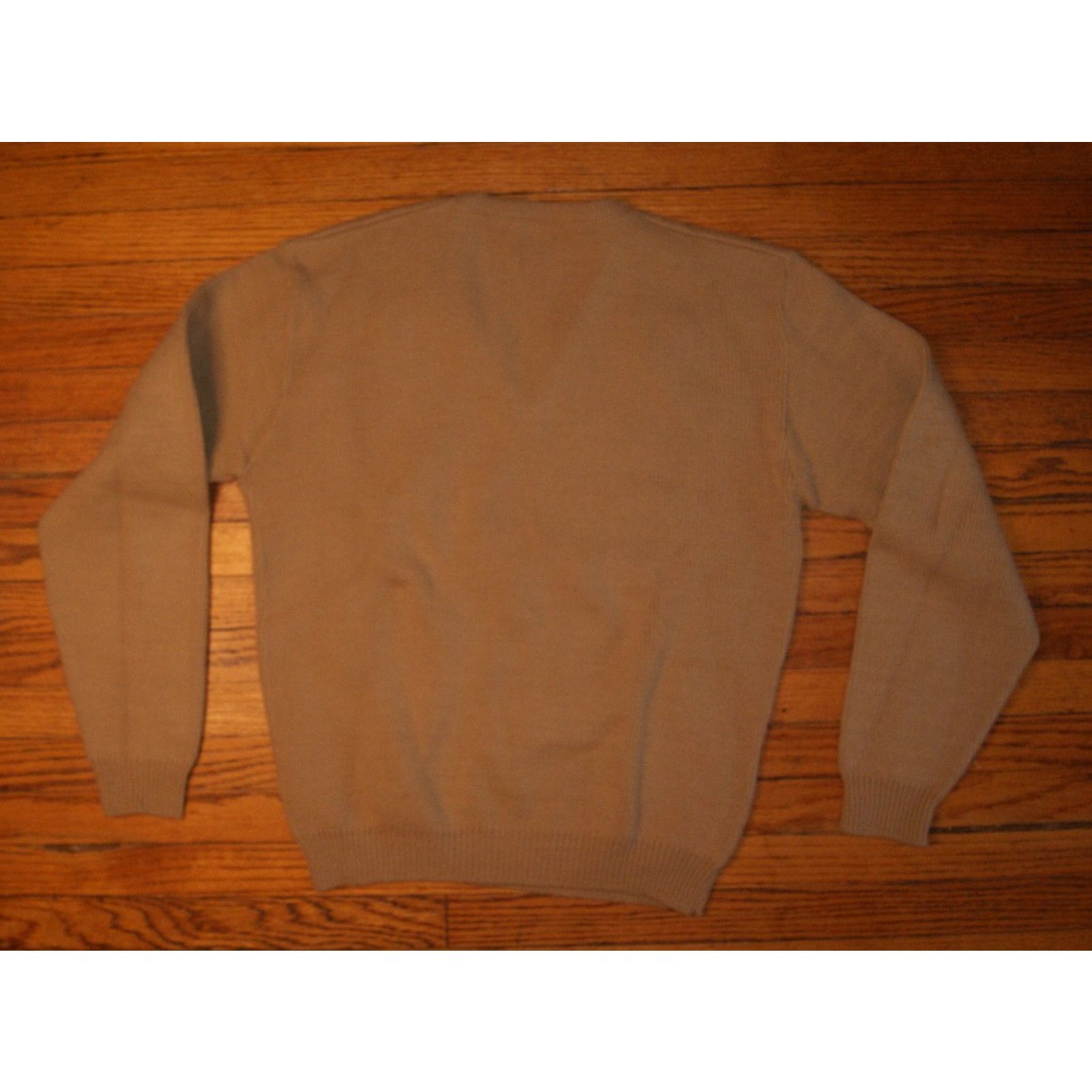 Vintage VTG Mens Large Wintuck Orlon Acrylic VNeck Sweater Grandpa Size US L / EU 52-54 / 3 - 4 Thumbnail