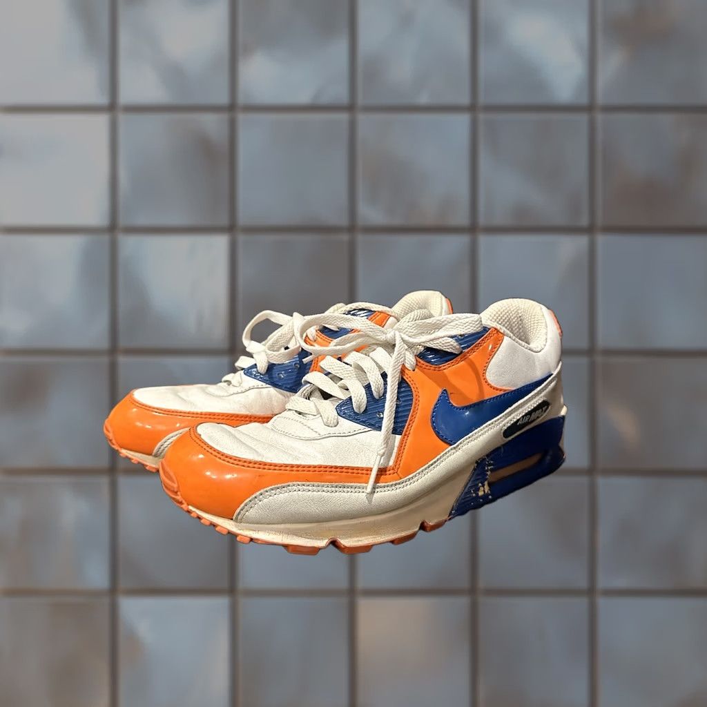 Nike Nike Air Max 90 Premium Sneaker Men Size 10.5 White Size US 10 / EU 43 - 1 Thumbnail