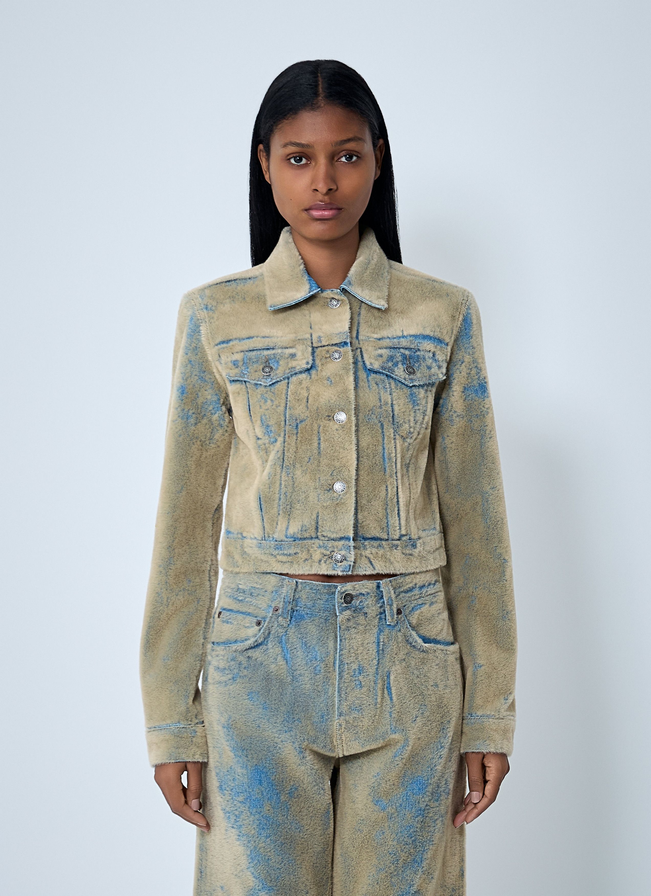 Acne Studios Flocked Denim Jacket Size S / US 4 / IT 40 - 1 Thumbnail