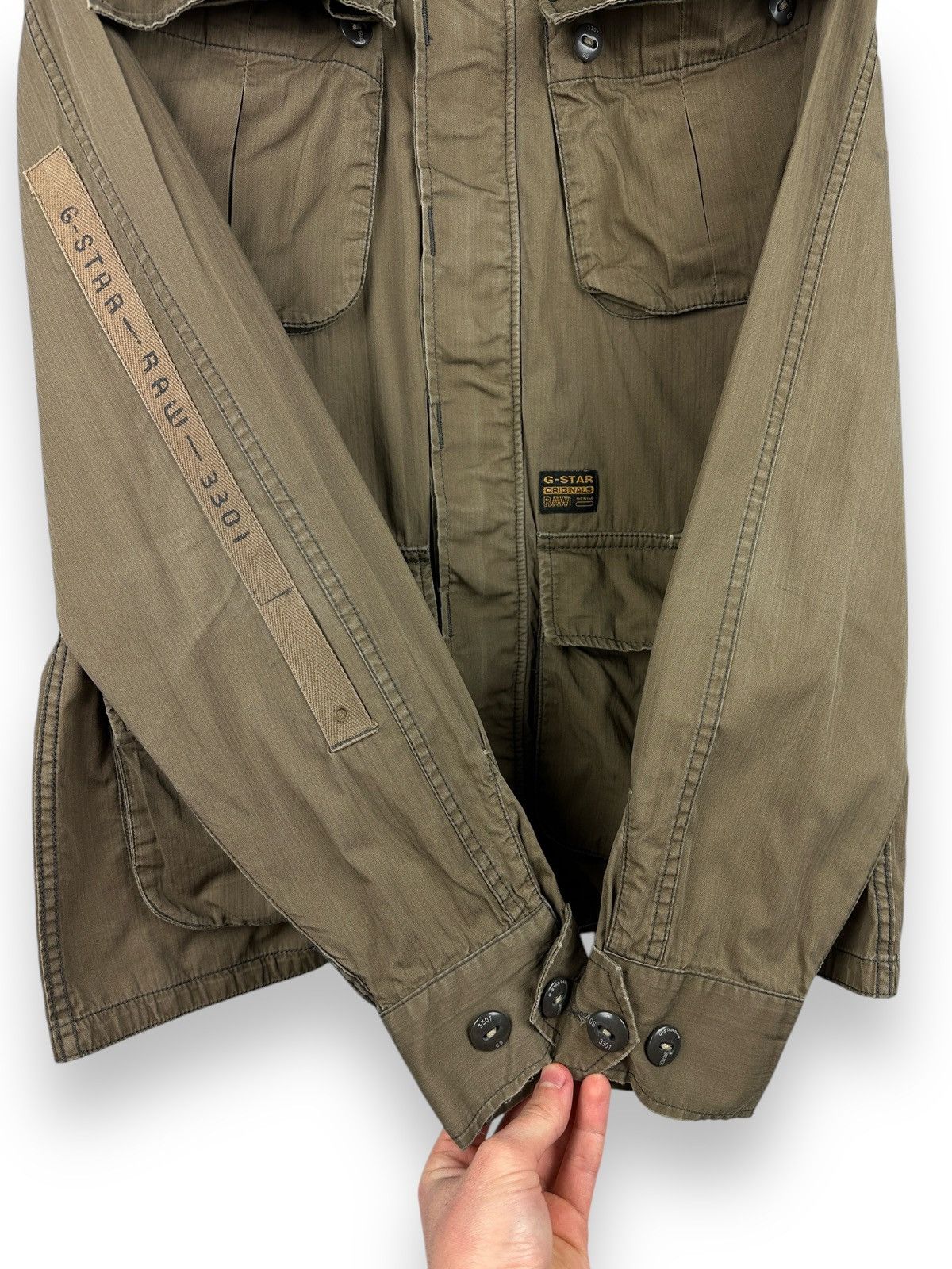 G-Star × Vintage Vintage G-Star Navigator Delta Overshirt Military Jacket Size US XL / EU 56 / 4 - 13 Thumbnail