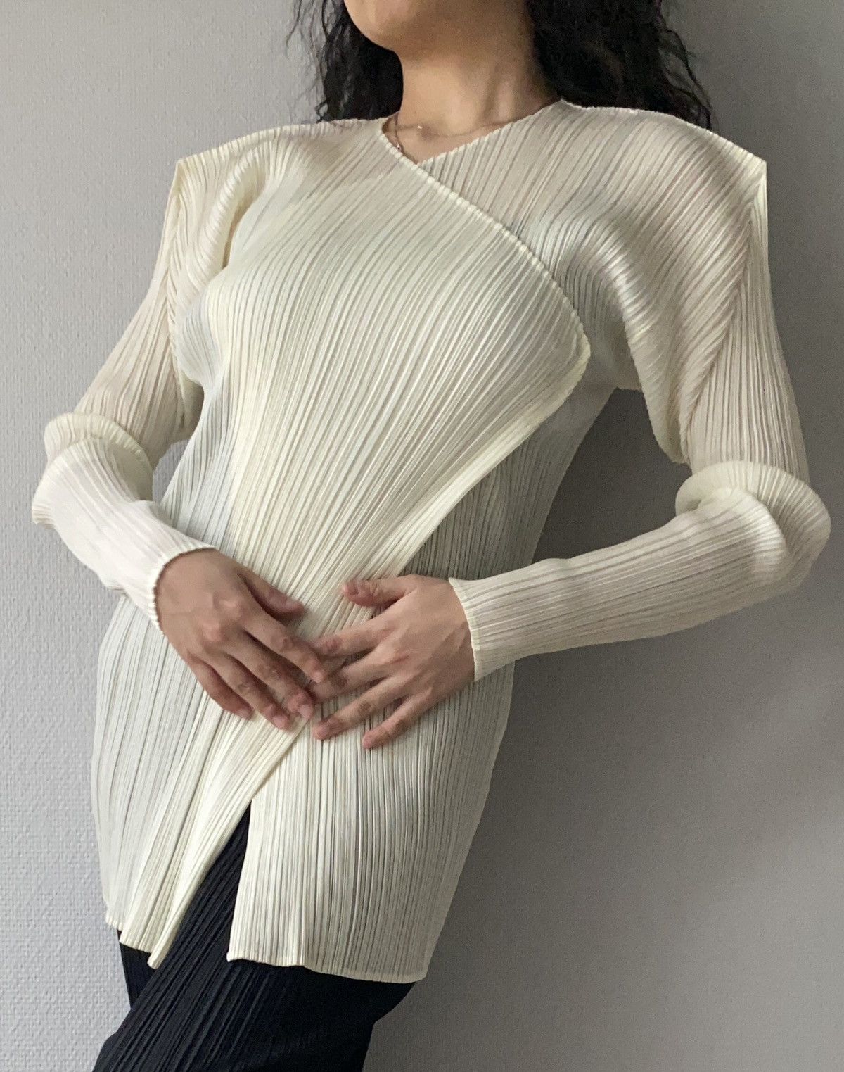 Issey Miyake Pleats Please Cardigan