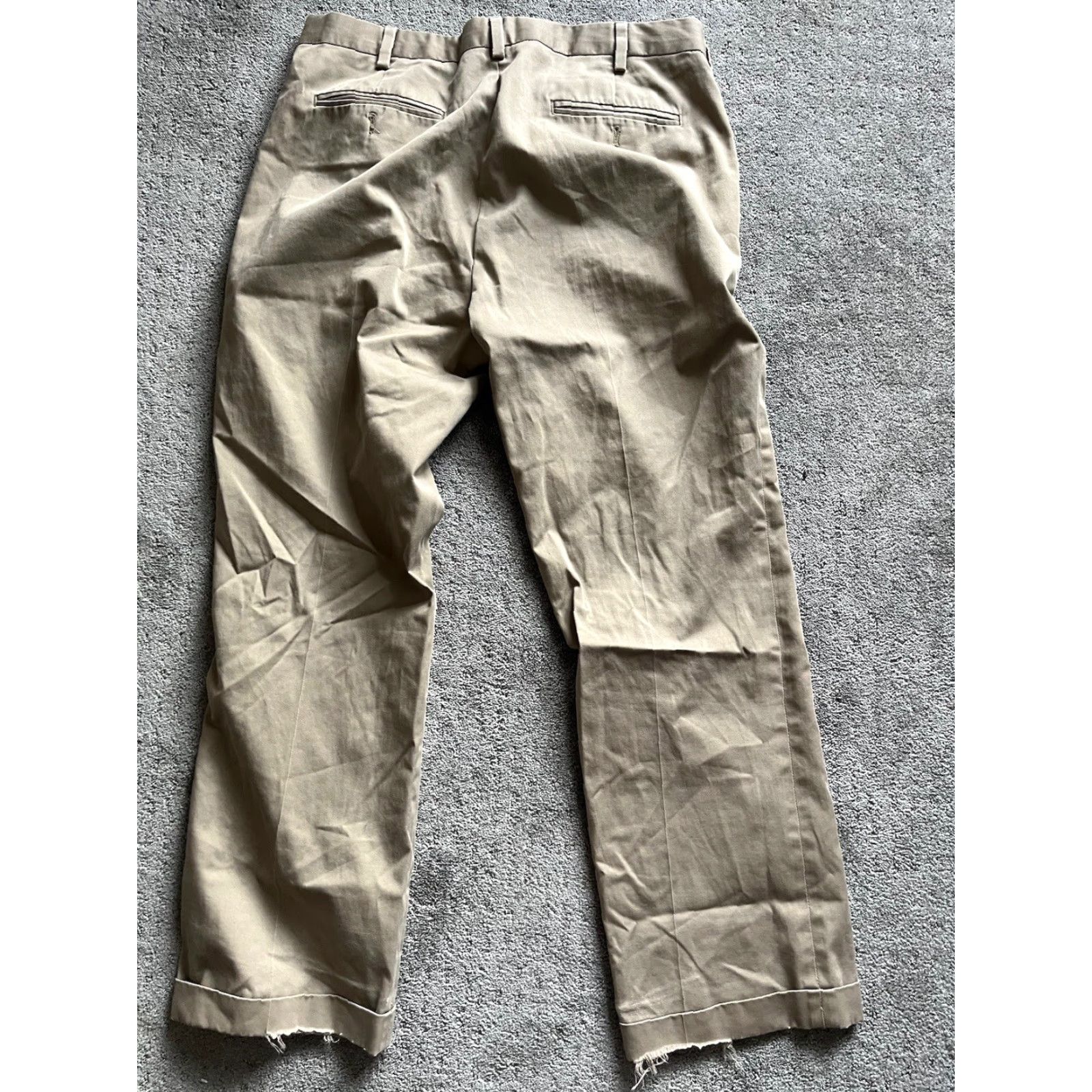 Eddie Bauer Eddie Bauer Beige Flat Front Wrinkle-Free Classic Fit Pants Mens 36x30 90s Size US 36 / EU 52 - 3 Thumbnail