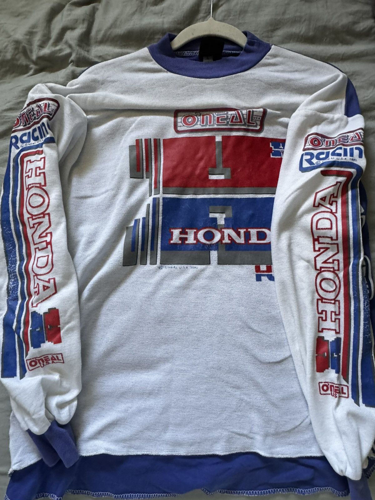 Honda Vintage 1980’s ONEAL HONDA LONG SLEEVE Size US M / EU 48-50 / 2 - 6 Thumbnail