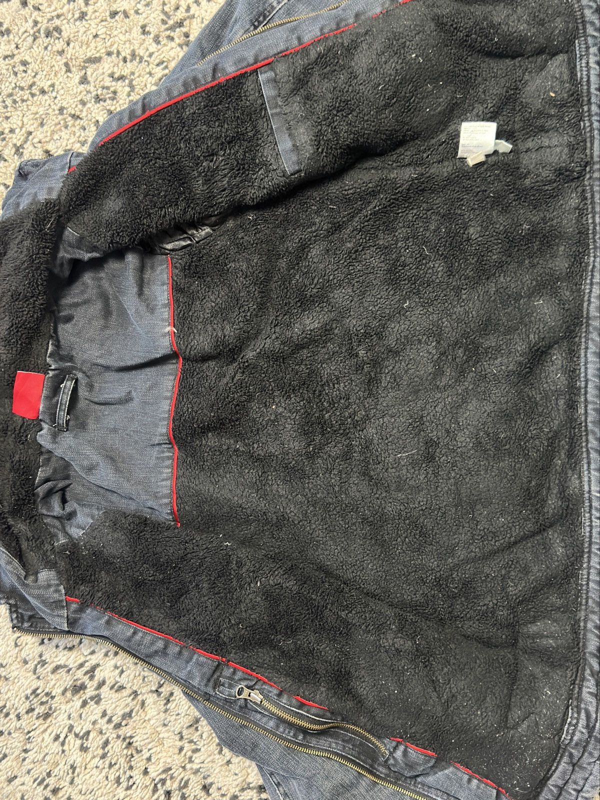 Dickies Rare Dickies Hooded Fleece Utility Denim Jacket Size US S / EU 44-46 / 1 - 10 Thumbnail