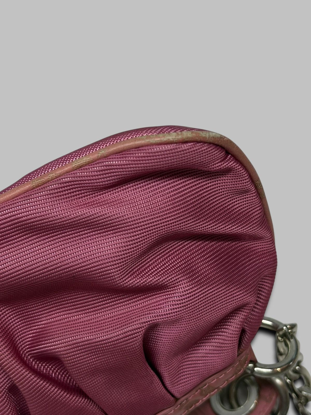 Kenzo Kenzo Red Pleated Nylon and Leather Small Zip Hobo Size ONE SIZE - 20 Thumbnail