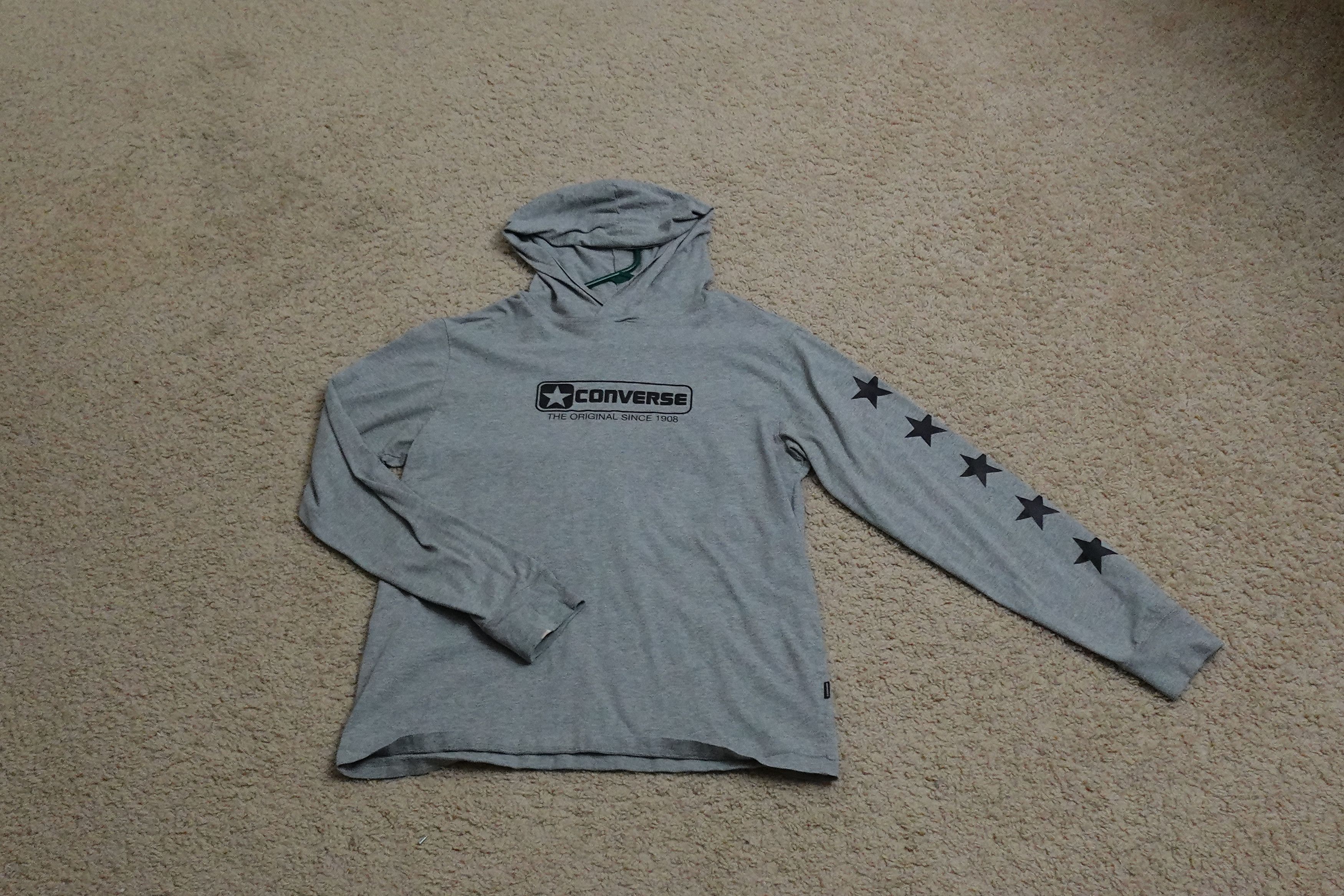 Converse Medium - Converse ALL STAR Hoodie Long Sleeve T Shirt Size US M / EU 48-50 / 2 - 1 Thumbnail