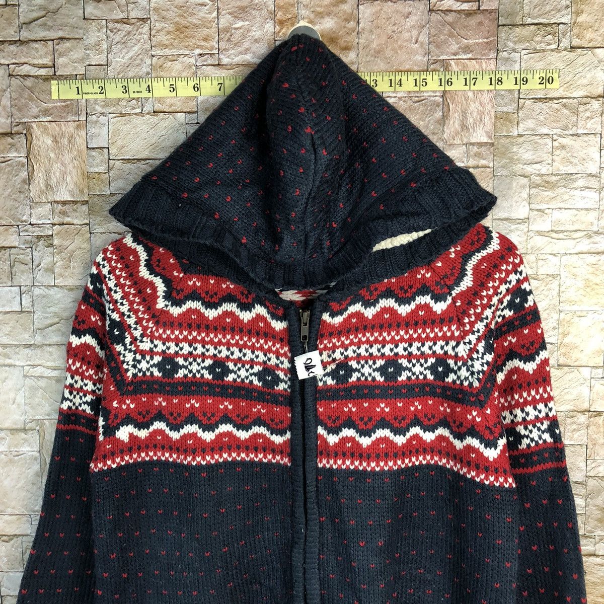 Homespun Knitwear × Japanese Brand Putietal art Dark Blue Hoodie knitwear #A270 Size L / US 10 / IT 46 - 5 Thumbnail