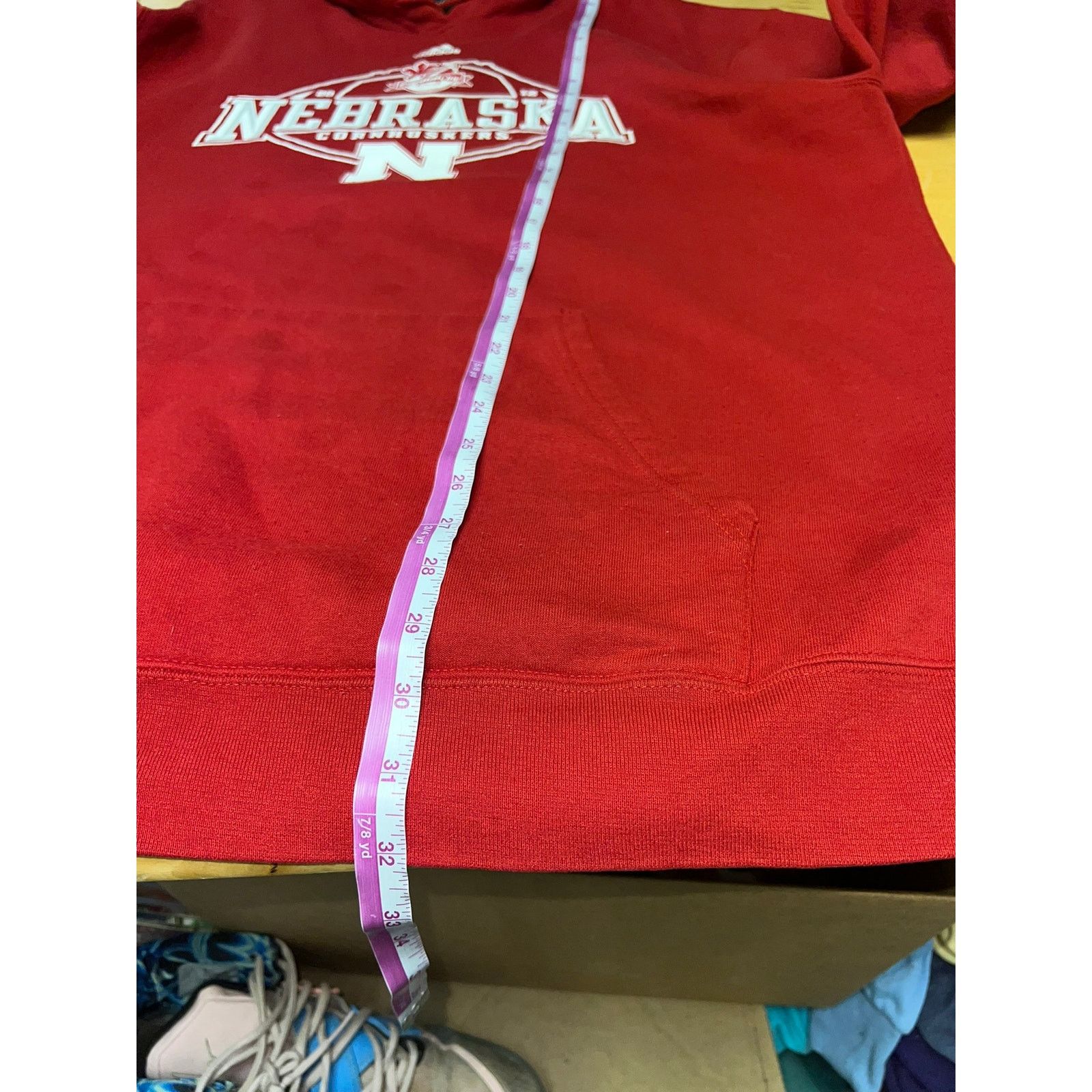 Vintage Adidas Nebraska Cornhuskers Hoodie 2012 College University 2 Size US XXL / EU 58 / 5 - 13 Thumbnail