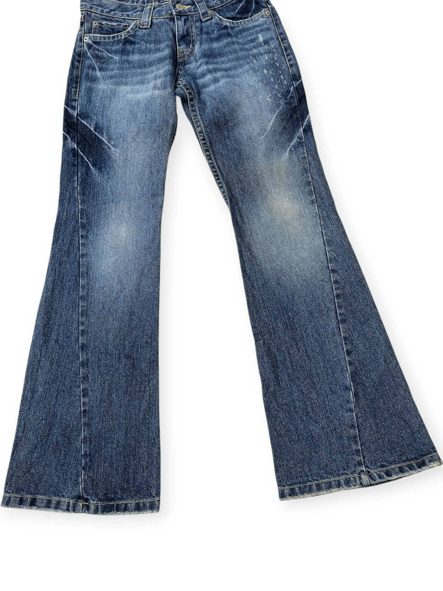 Vintage ☠️Super Flare Nasty Question Tornado Mart Style Size 29" - 6 Thumbnail