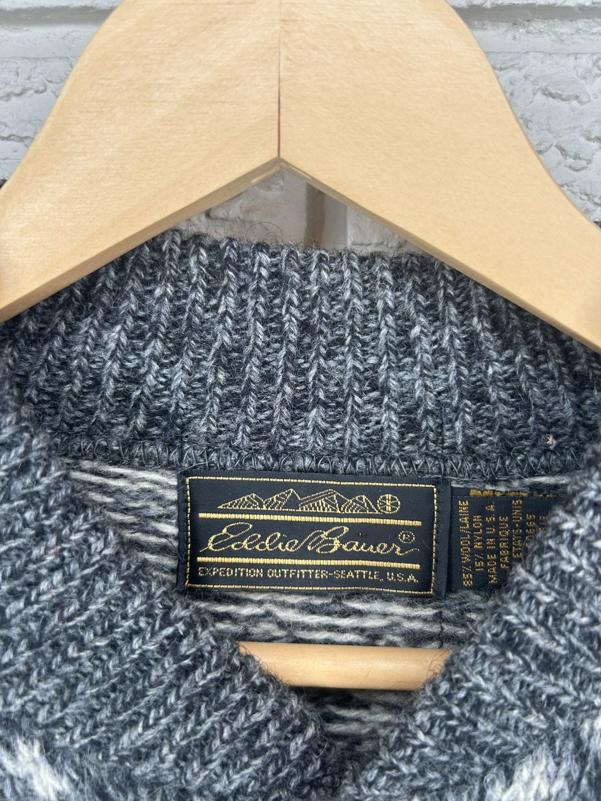 Eddie Bauer Vintage 90s Eddie Bauer Wool Knit Pullover Sweater Size US L / EU 52-54 / 3 - 6 Thumbnail