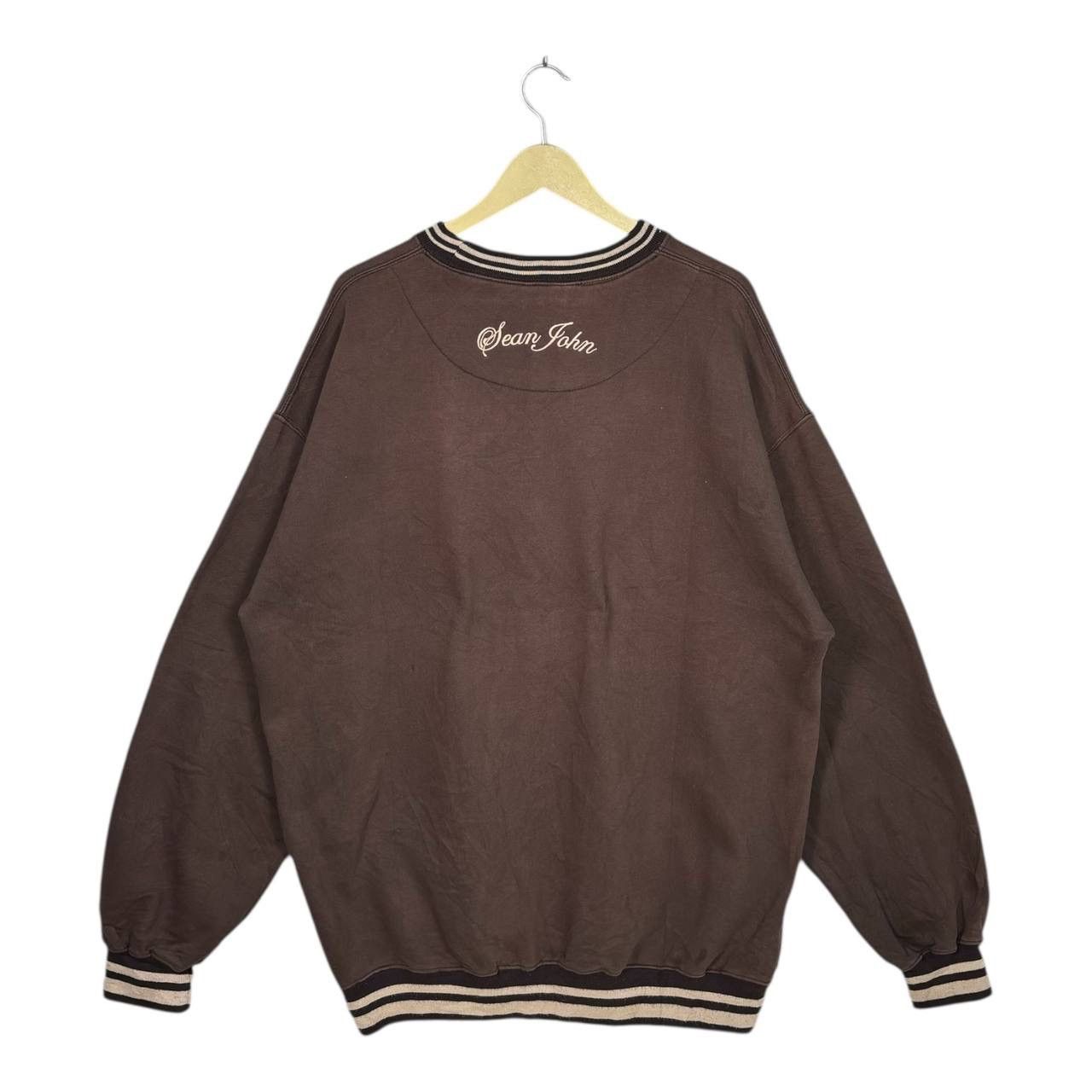 Sean John Vtg Sean John XXL Brown Sweatshirt Y2K Baggy Hip Hop Cotton Size US XXL / EU 58 / 5 - 2 Thumbnail