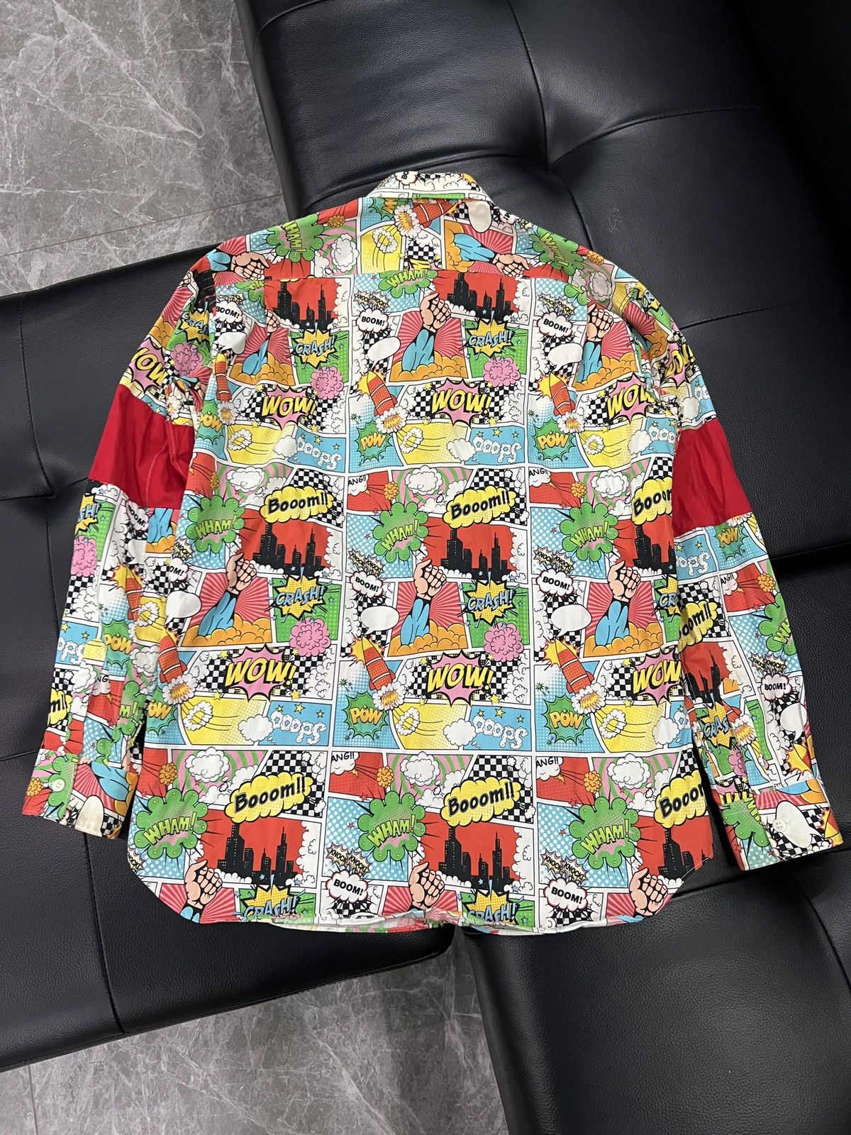 Comme des Garcons SHIRT Comme des Garçons SHIRT Comic Print Patchwork Shirt Size US M / EU 48-50 / 2 - 2 Thumbnail