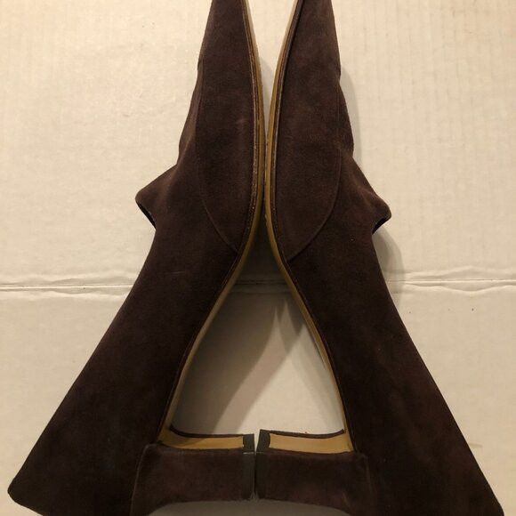 Salvatore Ferragamo women's leather suede pump size: 8.5 2AA