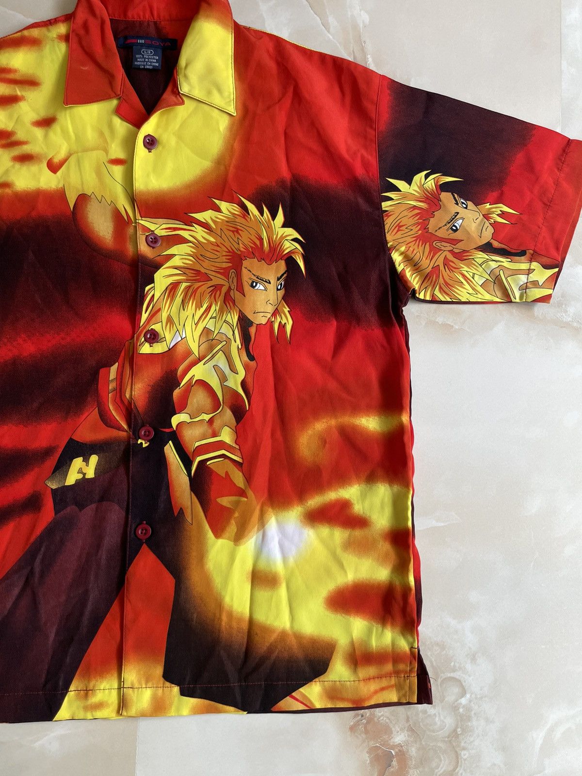 Anime Anime flame 3d print shirt Size US M / EU 48-50 / 2 - 2 Thumbnail