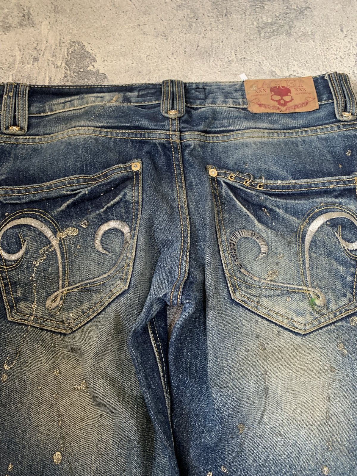 If Six Was Nine 🐍 LAGUST Distressed Flared Denim - If Six Was Nine LGB Style Size US 32 / EU 48 - 10 Thumbnail