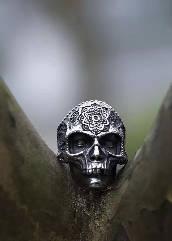 Jewelry Skull Ring Size 7-13 Size ONE SIZE - 4 Thumbnail