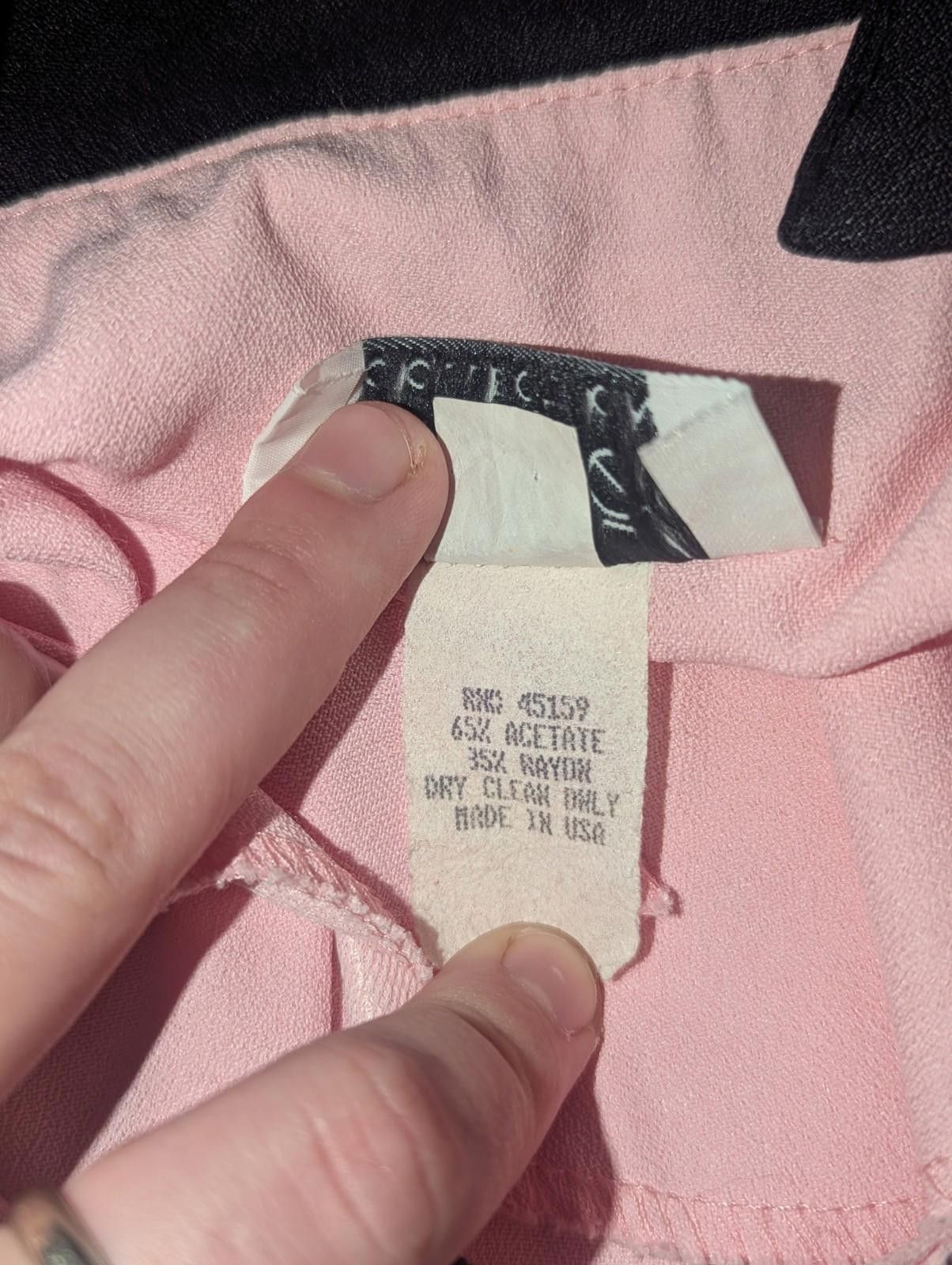 Designer VTG 80s Barbiecore Pink And Black Blazer W/ Shoulder Pads Size L / US 10 / IT 46 - 6 Thumbnail