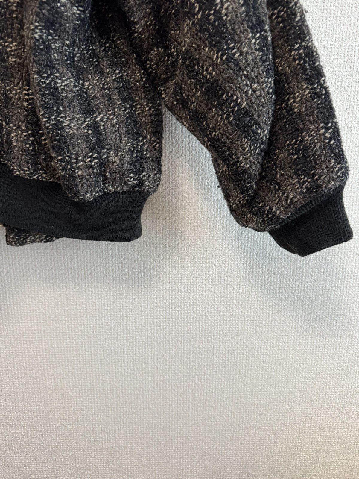Issey Miyake Issey Miyake x Tsumori Chisato 80s IS TEAM Logo Tweed Jacket Size US M / EU 48-50 / 2 - 9 Thumbnail
