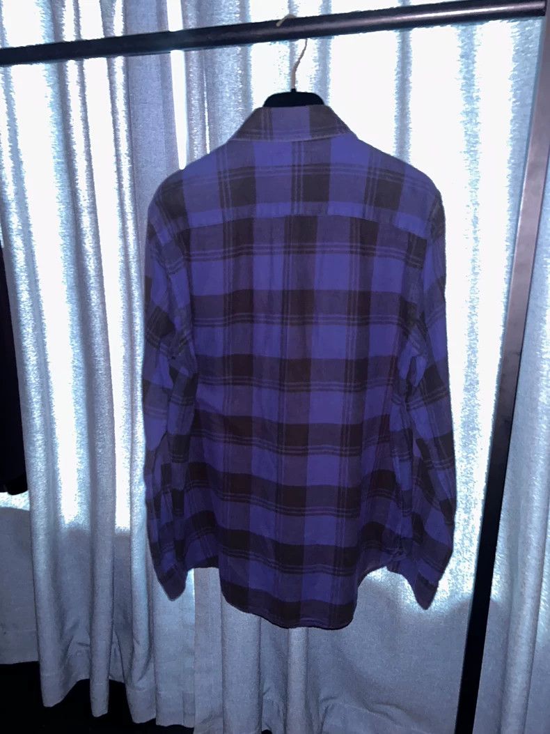 Saint Laurent Paris Saint Laurent Paris 2017 FW Black and Blue Plaid Shirt 2505 Size US S / EU 44-46 / 1 - 2 Thumbnail
