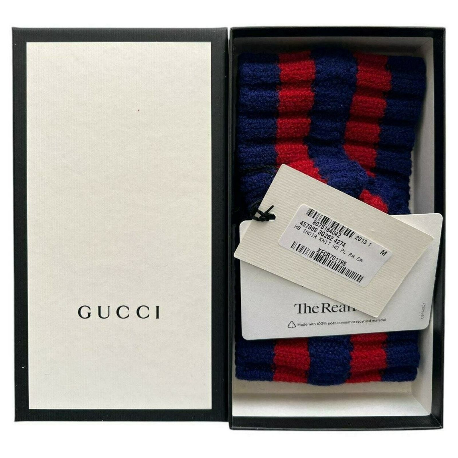 Gucci Gucci Blue and Red Wool Headband, M57 Size ONE SIZE - 8 Thumbnail
