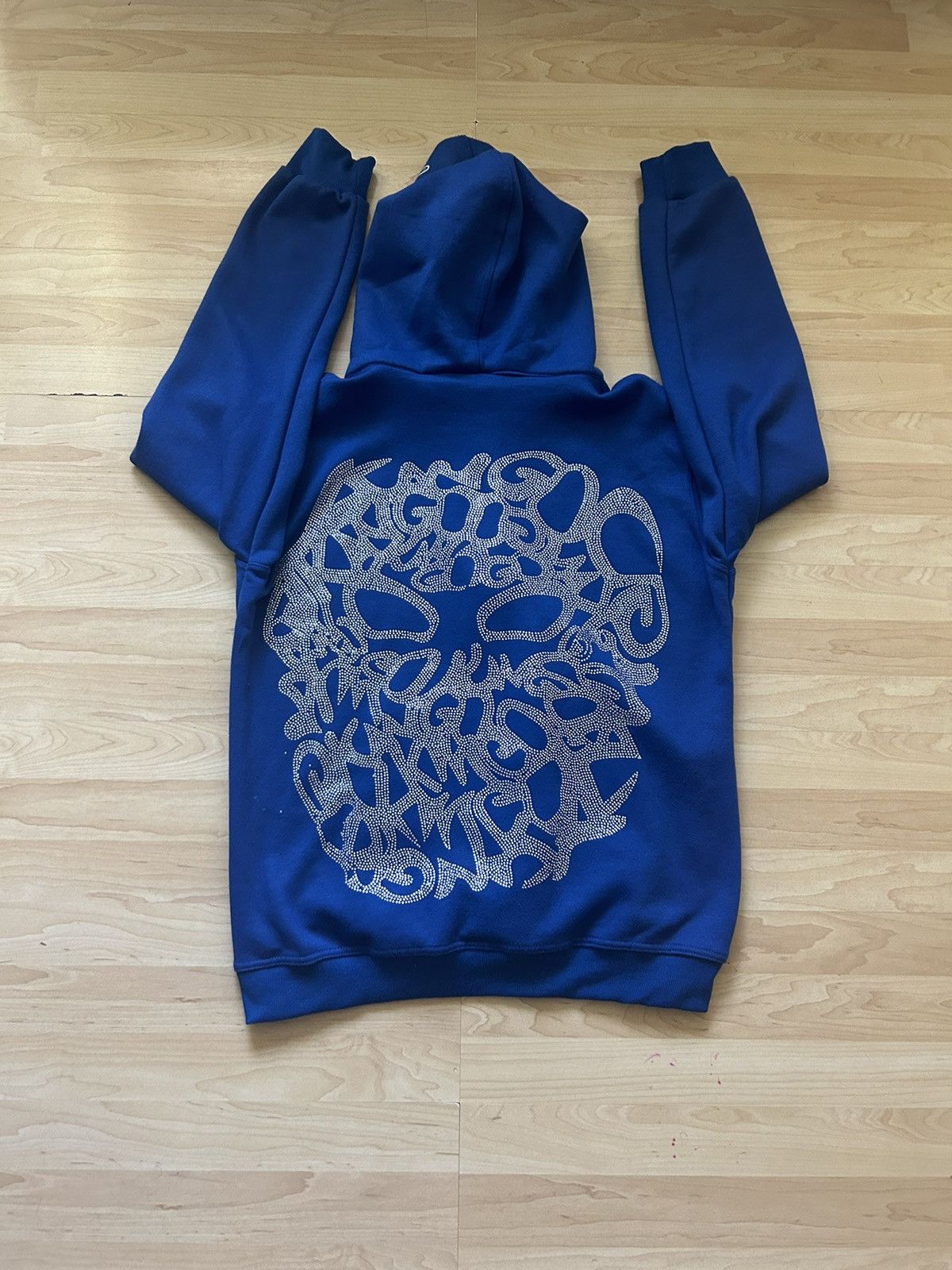 Other Kango Blue Sapphire Rhinestone Design Full Zip Hoodie Size US L / EU 52-54 / 3 - 2 Thumbnail