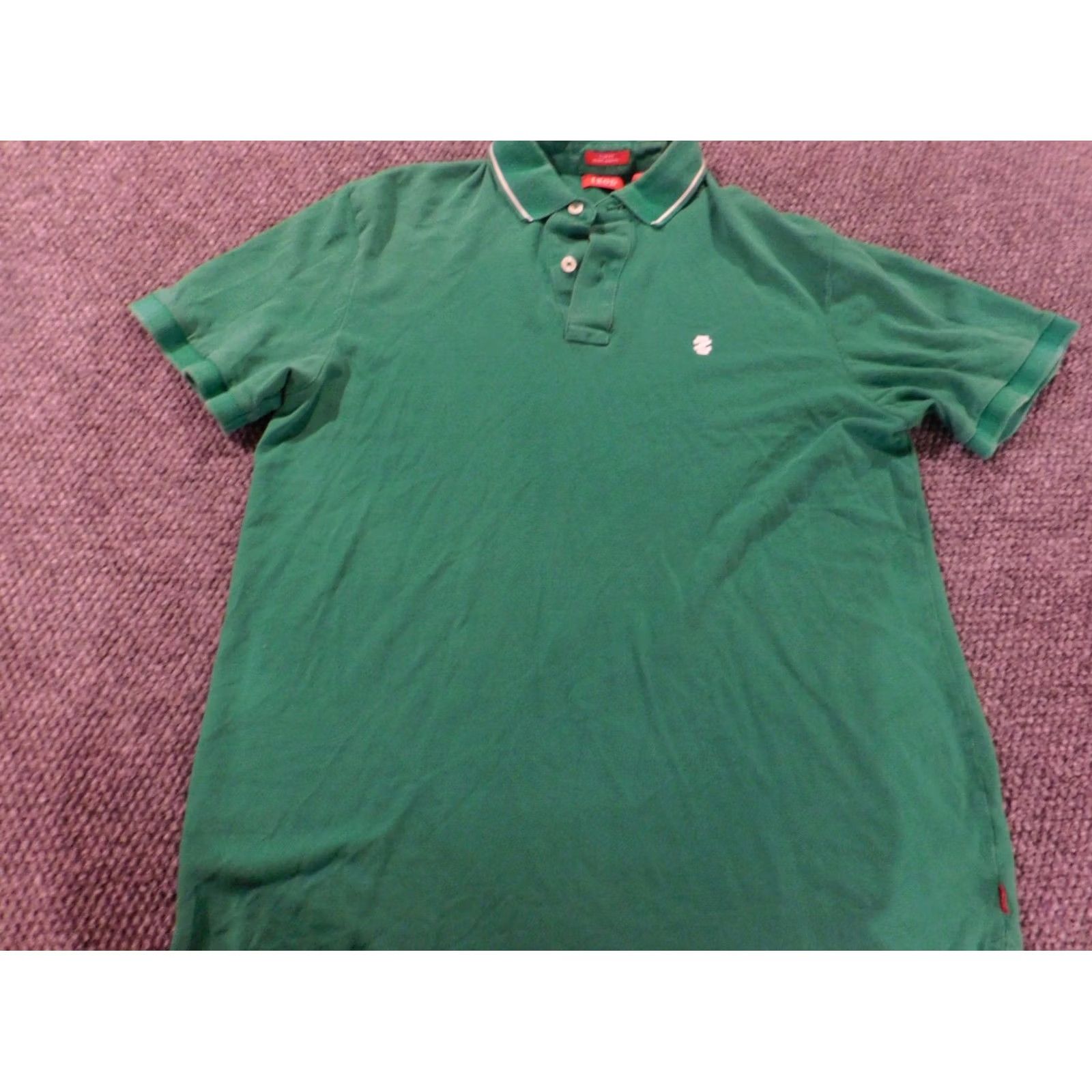 Izod Izod Polo Shirt L Green Slim Fit Button Mens Golf Shirt Size US L / EU 52-54 / 3 - 4 Thumbnail