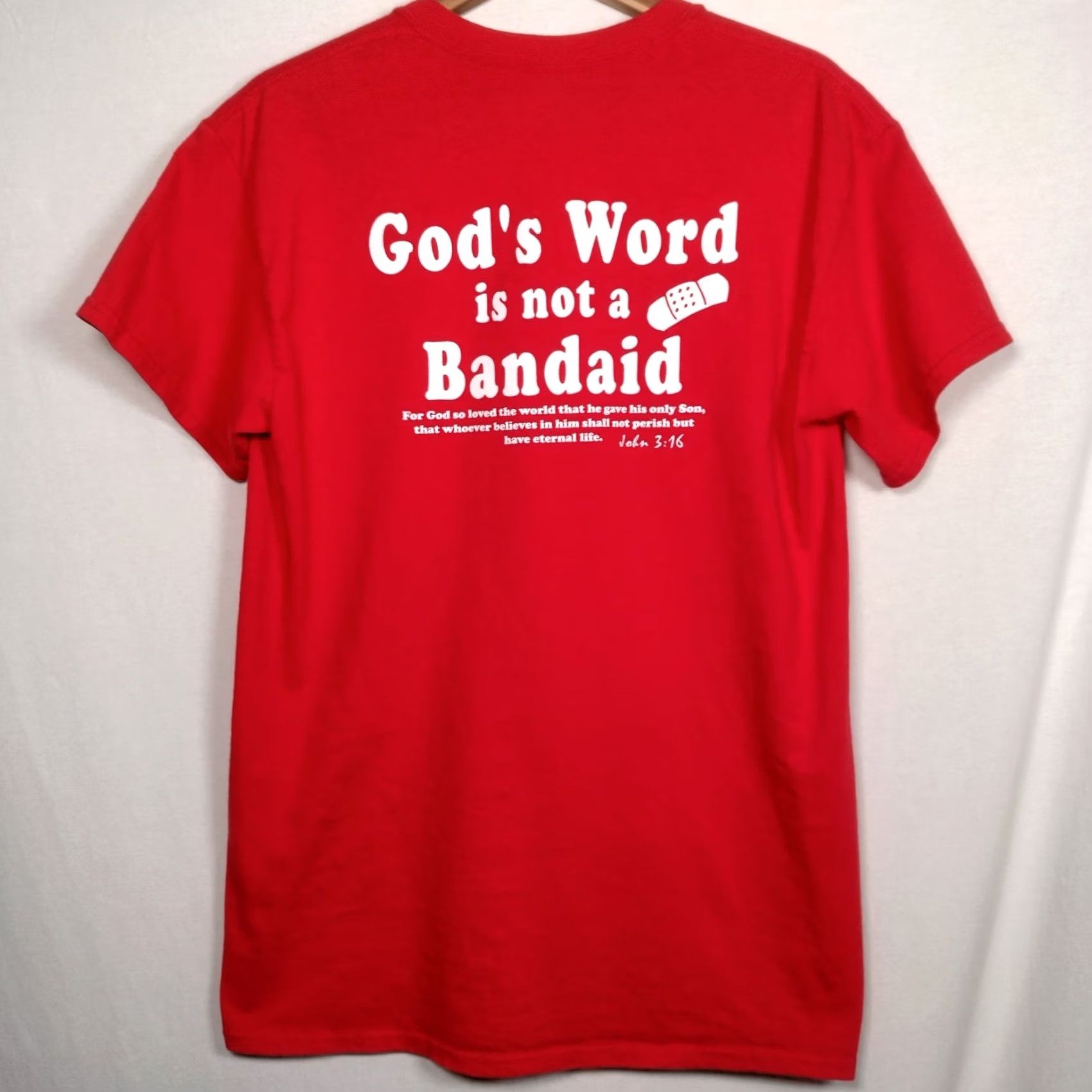 Vintage Jesus Is Our First Responder Shirt M Red Shirt Men Christian Religious Crew Neck Short Sleeve Cotton Blend Size US M / EU 48-50 / 2 - 5 Thumbnail