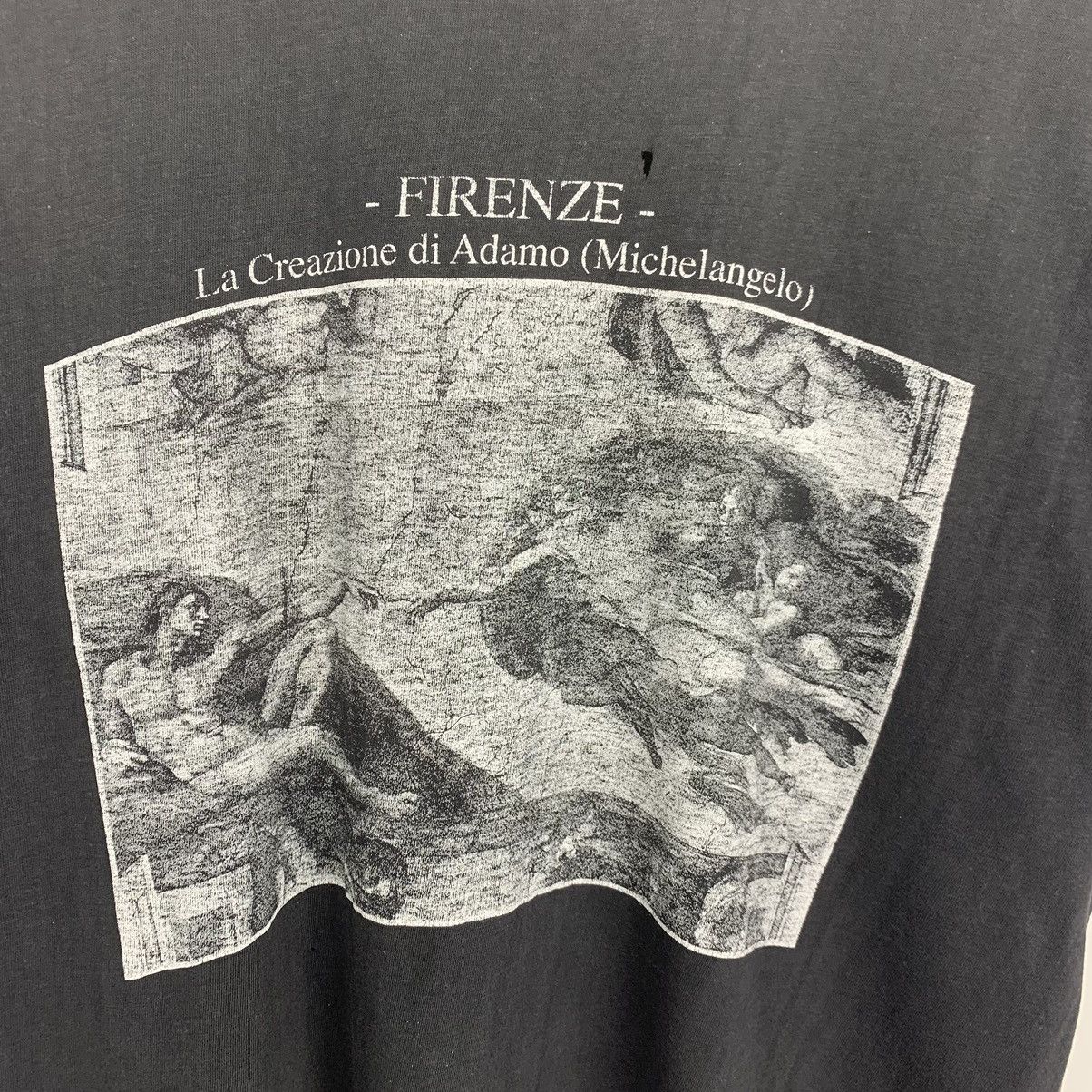 Arts & Science Vintage Michelangelo Art Tee Black T-Shirt Faded Distressed Size US M / EU 48-50 / 2 - 4 Thumbnail
