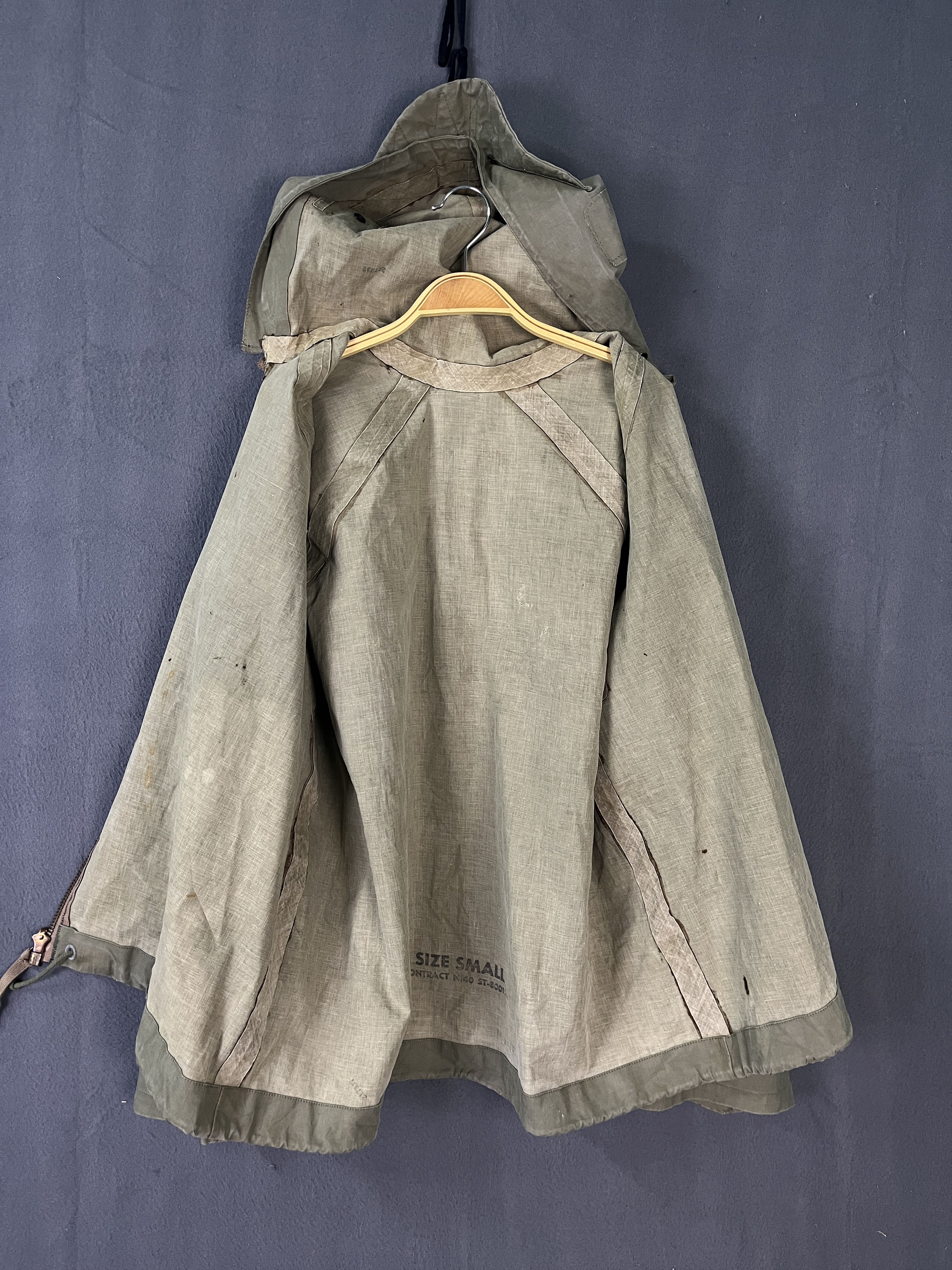 Vintage WW2 40s US Navy Contract N140 Parka Army Military Jacket Size US S / EU 44-46 / 1 - 10 Thumbnail