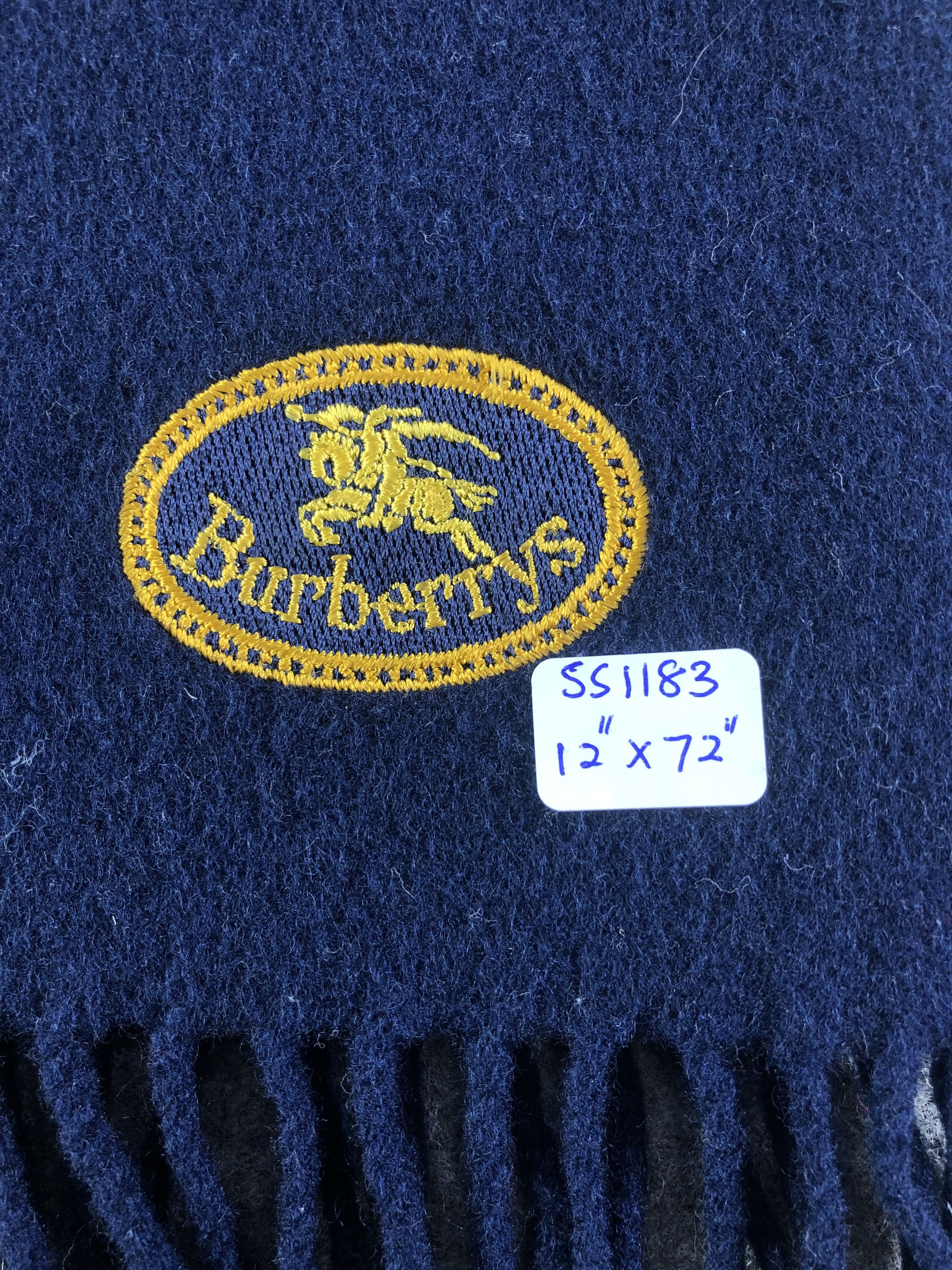 Burberry Vintage Burberrys Lambswool Scarf / Muffler / Neckwear Size ONE SIZE - 4 Thumbnail