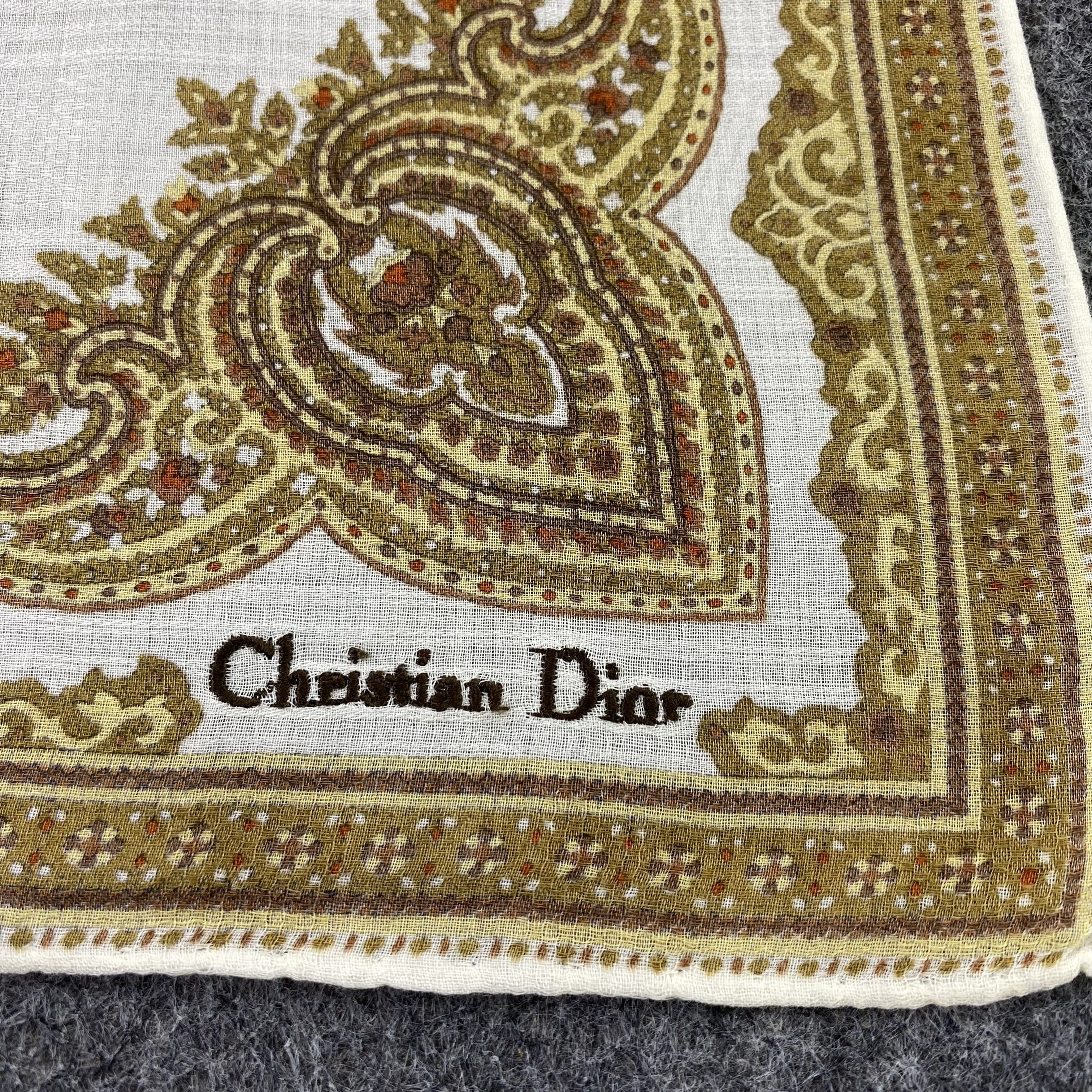 Designer Christian Dior Handkerchief / Bandana / Neckerchief-B830 Size ONE SIZE - 5 Thumbnail
