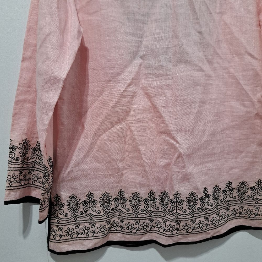 Other Richard Malcolm Irish Linen Embroidered Modest Top Size 10 P Size L / US 10 / IT 46 - 11 Thumbnail