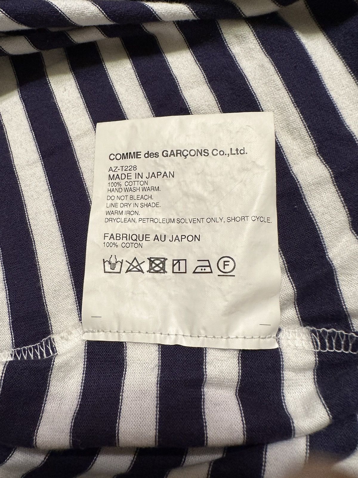 Comme des Garcons PLAY COMME Des Garcons Play Striped L/S Shirt Size US L / EU 52-54 / 3 - 6 Thumbnail