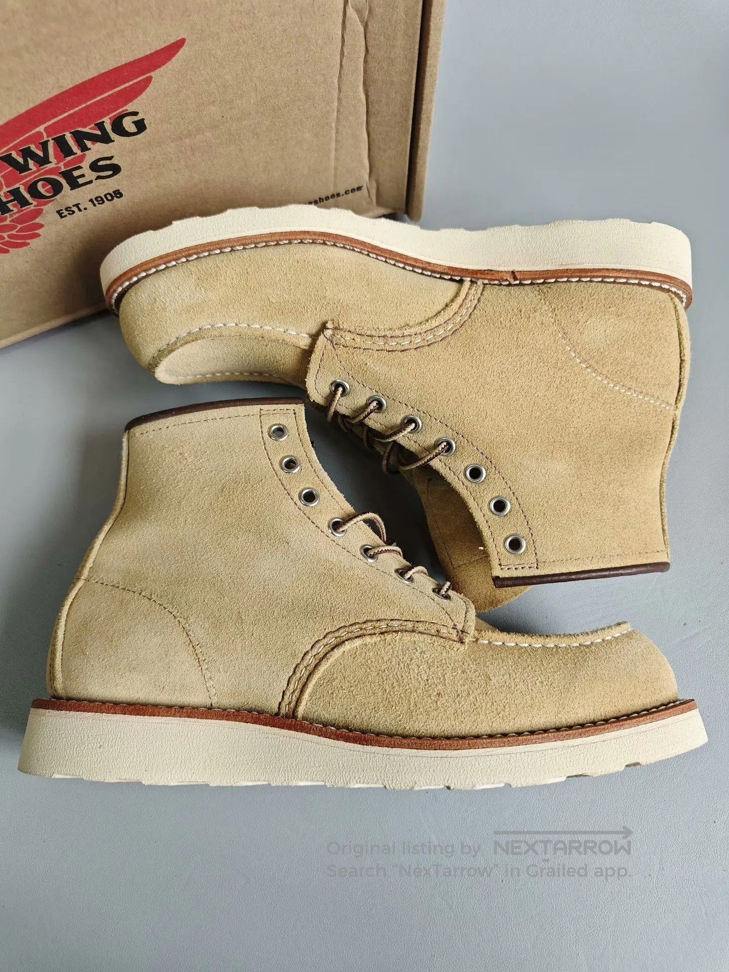 Red Wing Red Wing 8833 Suede Work Boots. Size US 8.5 / EU 41-42 - 4 Thumbnail